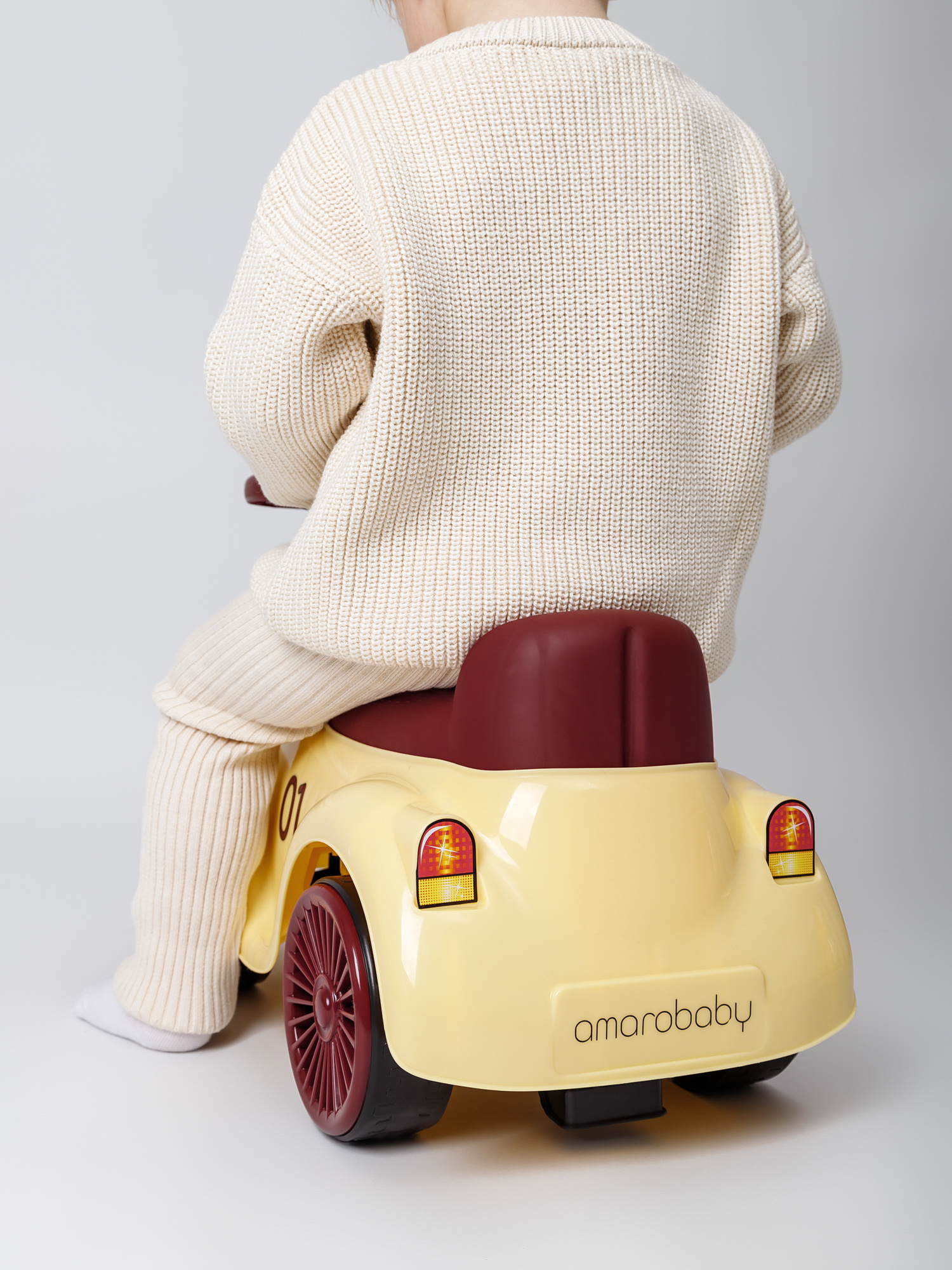 Каталка Amarobaby Retro желтый в ассортименте - фото 14