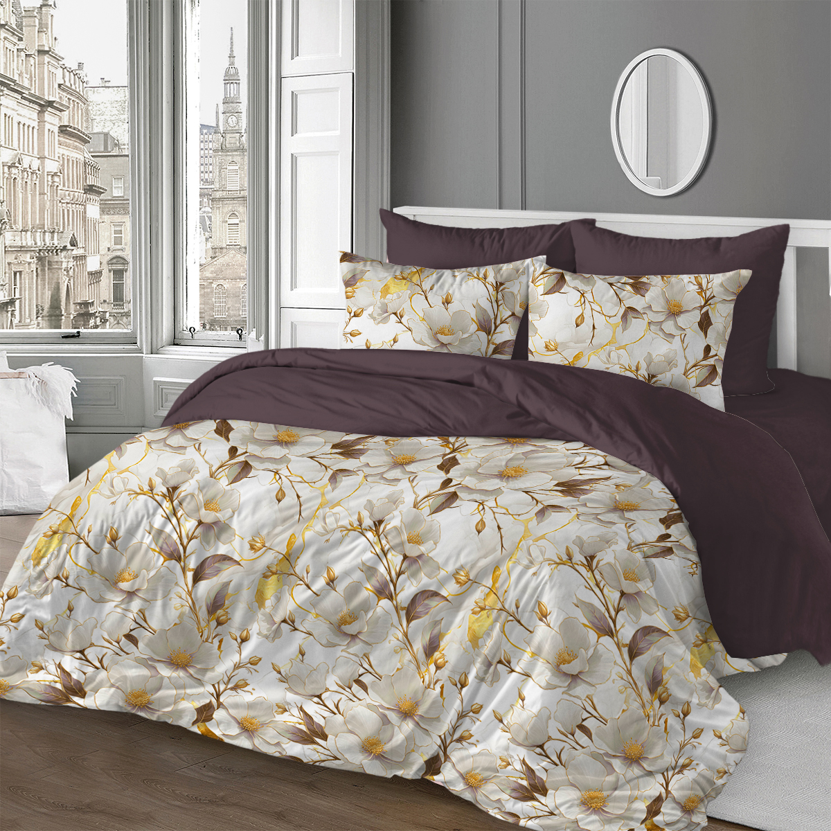 Комплект постельного белья SORRENTO DELUXE 2-спальный макси 4 наволочки Витиано - фото 1