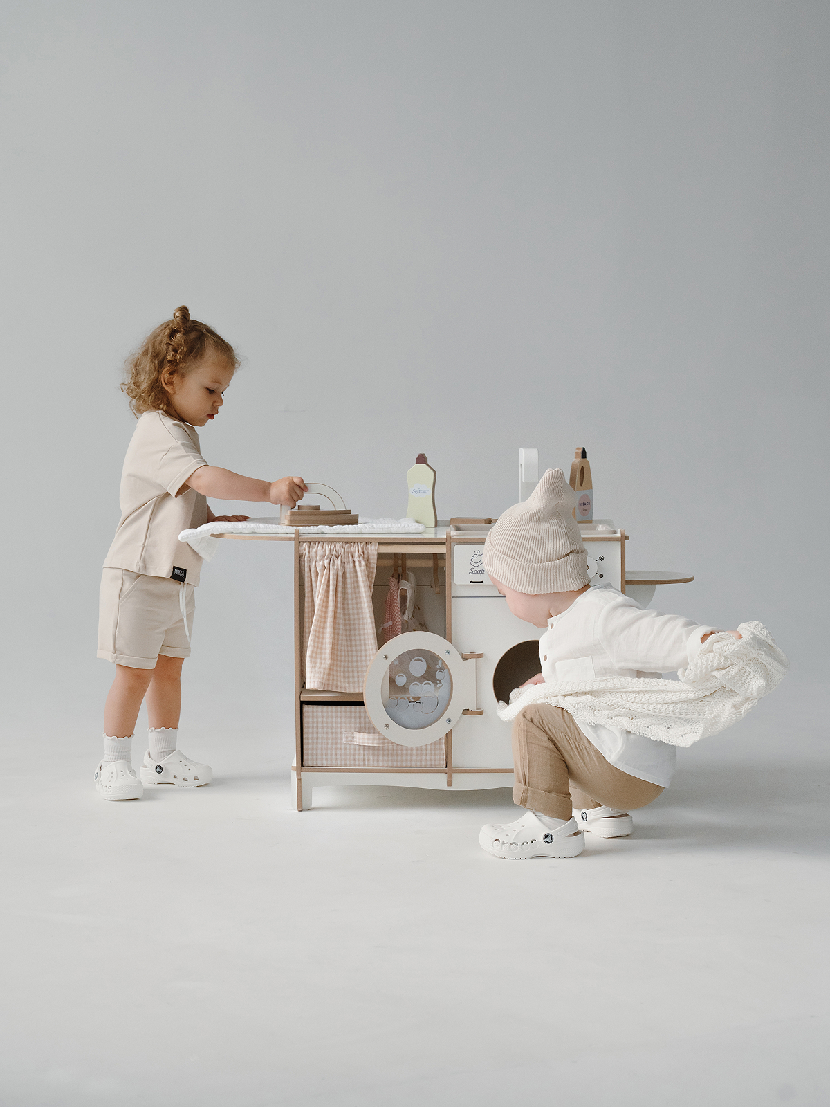 Игрушка Pema kids стиральная машина, гладильная доска, утюг - фото 3
