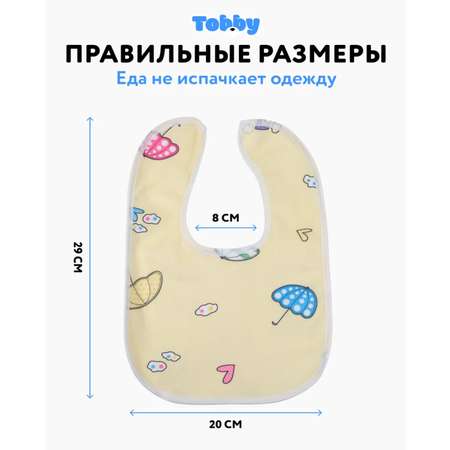 Нагрудник Tobby текстиль 3 шт.