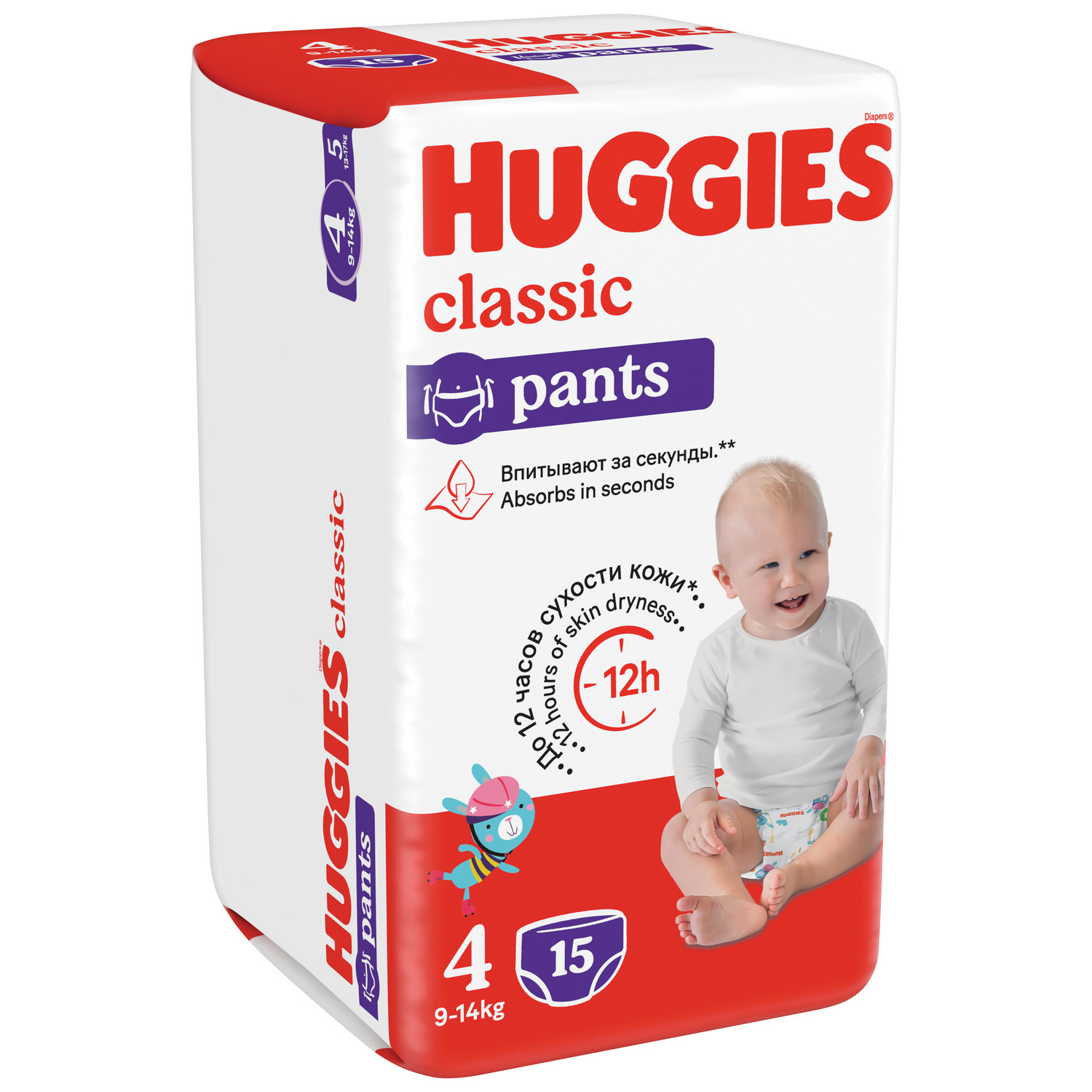 Трусики Huggies Classic 4 (9-14 кг) 15 шт. - фото 2
