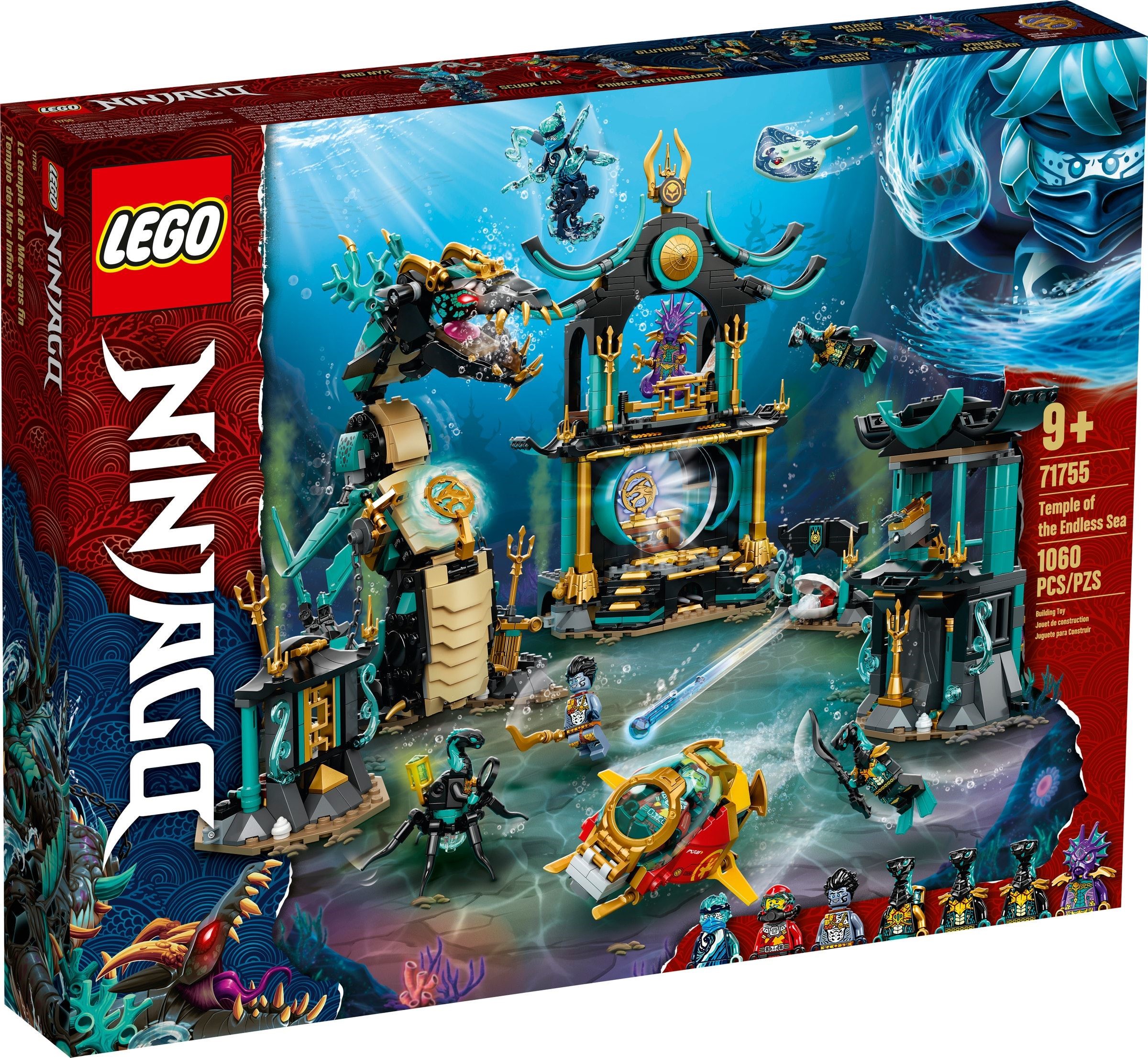 Изображение товара Конструктор LEGO NINJAGO Храм Бескрайнего моря 71755 1394 деталей Изображение товара Конструктор LEGO NINJAGO Храм Бескрайнего моря 71755 1394 деталей