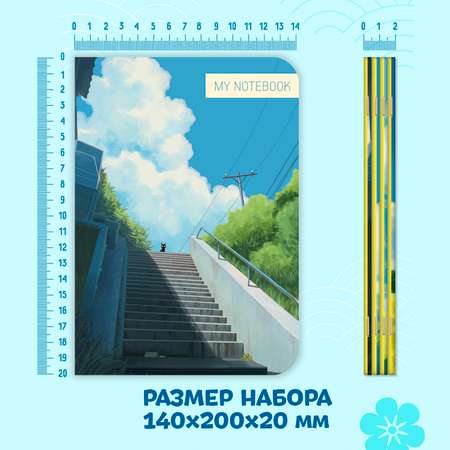 Блокнот Проф-Пресс в линию А5. 4шт. Легенда аниме 40 лист.