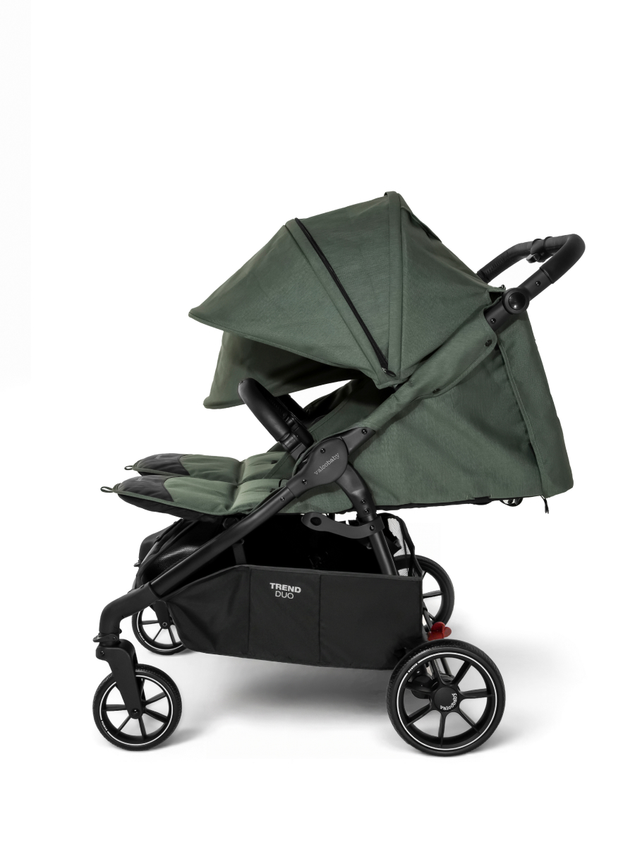Коляска прогулочная для двойни Valco baby Duo Trend серия 2 зеленый - фото 4