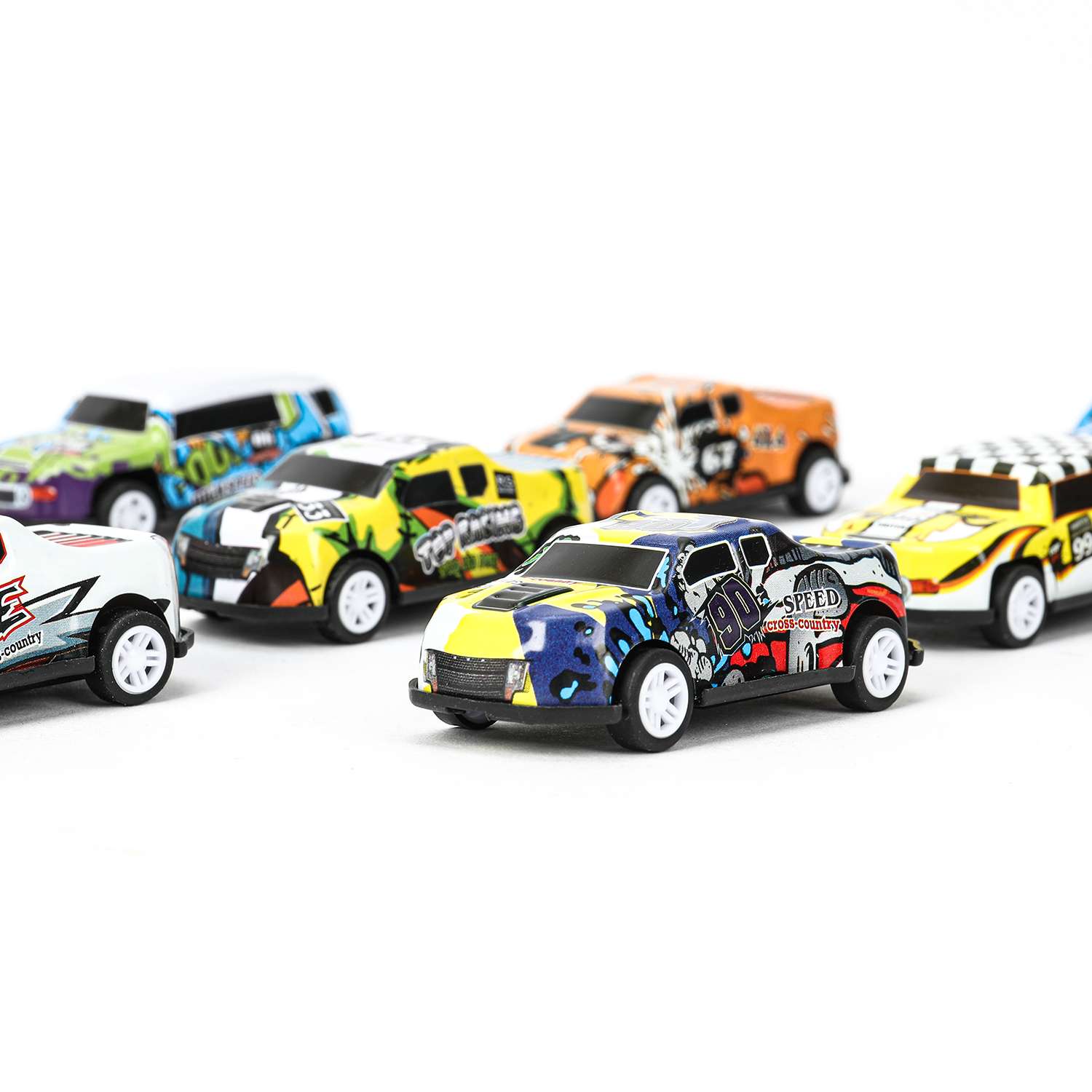 Автомобиль Технопарк Road Racing набор 10шт - фото 2