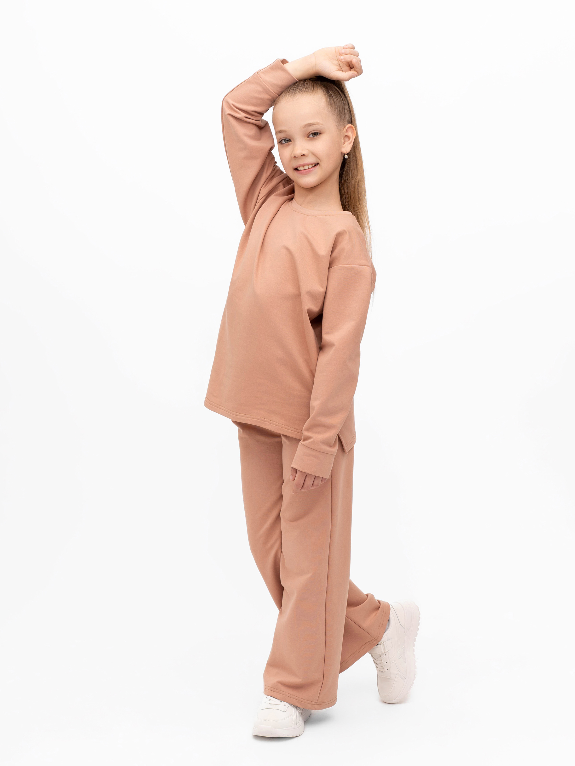 Свитшот и брюки Утенок 7065 капучино - фото 10