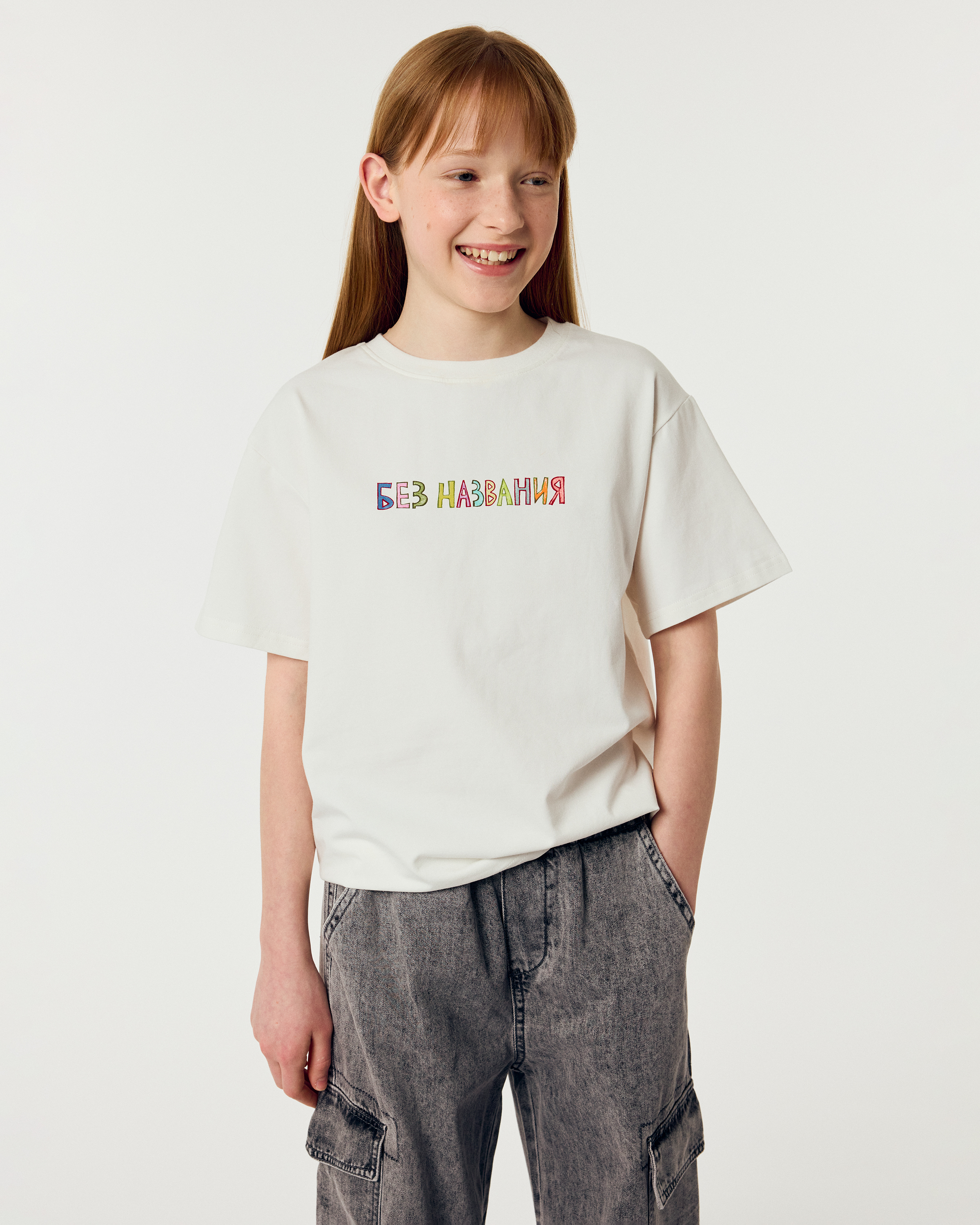 Изображение товара Футболка Futurino Fashion для девочки 152 с двусторонним принтом