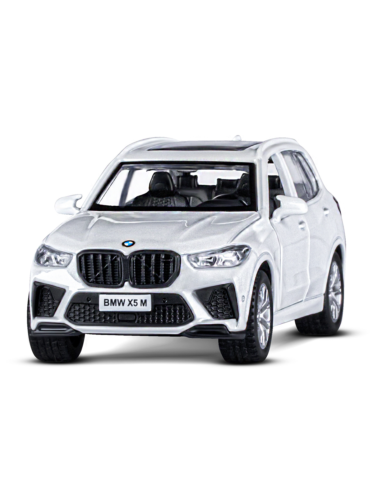 Внедорожник АВТОпанорама BMW X5M 1:43 белый JB1251562 - фото 10