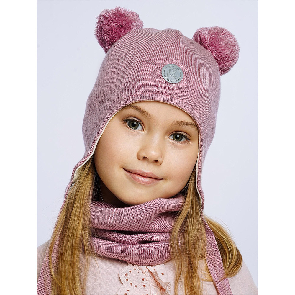 Шапка и снуд ПриКиндер U-Sp22529 Цвет: Розовый - фото 14