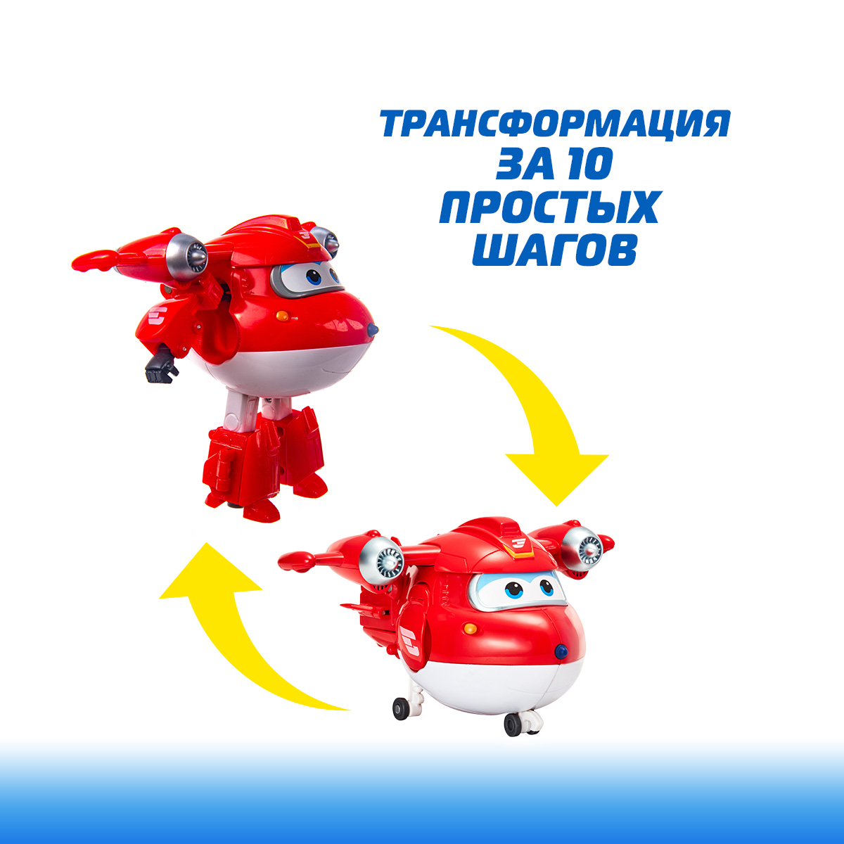 Фигурка Супер Крылья робот трансформер супер Джетт - фото 4