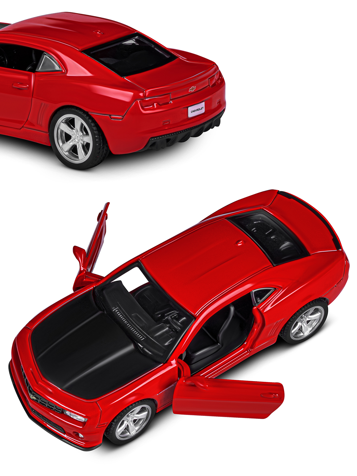 Автомобиль АВТОпанорама Chevrolet Camaro SS 1:43 JB1251557 - фото 9