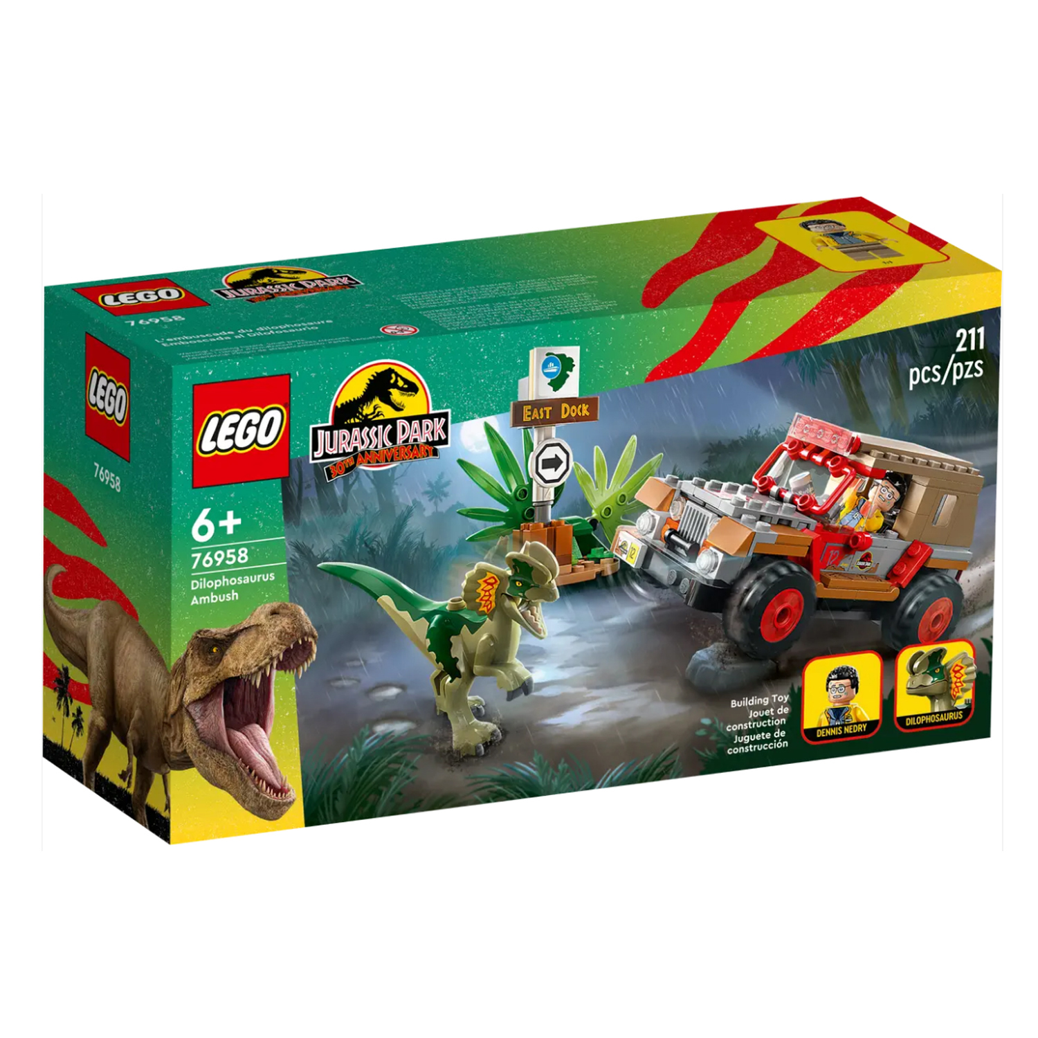 Конструктор LEGO Jurassic World Засада Дилофозавра - фото 8