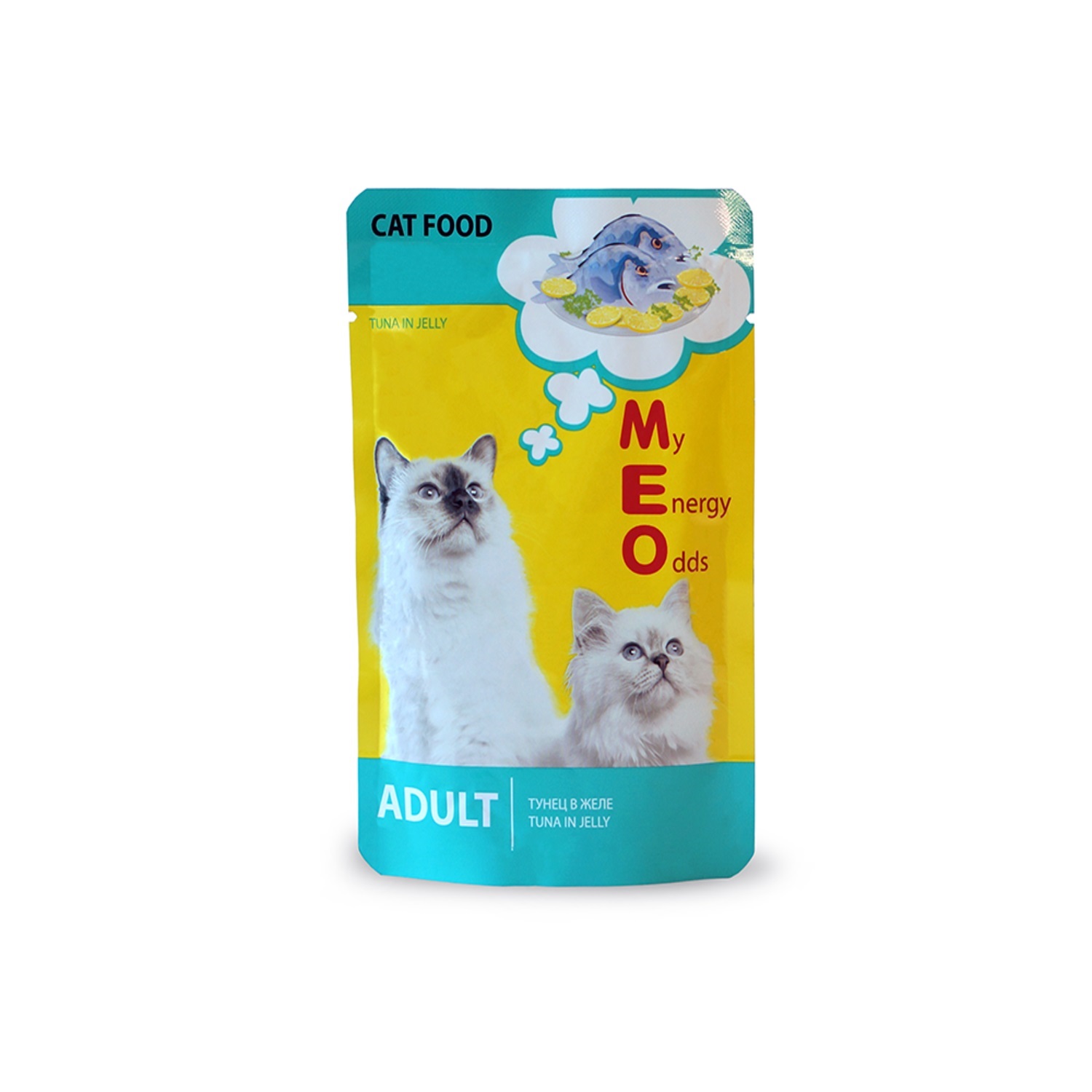 Корм для взрослых кошек Ме-О Adult №3 тунец в желе 80г - фото 1