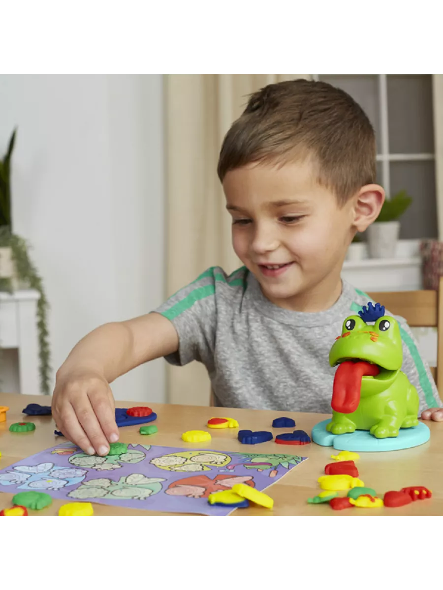 Масса для лепки Play-Doh Лягушка и цвета 4 цв. - фото 6