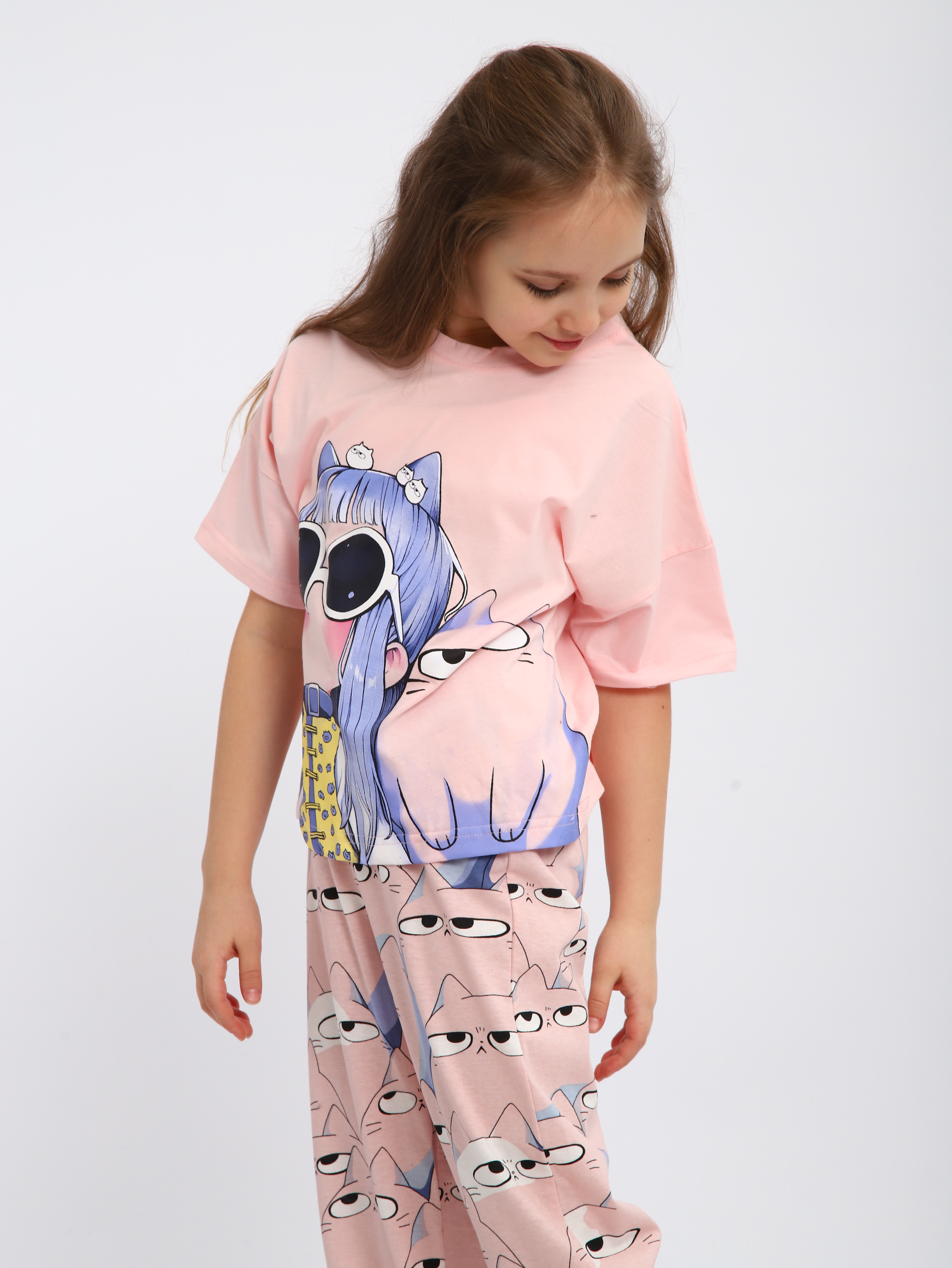 Пижама ЛАДОШКИ Пижама Друзья розовый - фото 4