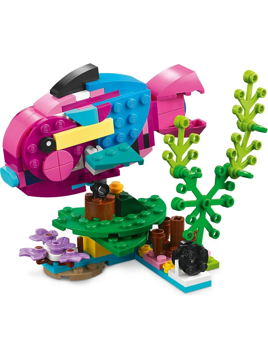Конструктор LEGO Creator Экзотический розовый попугай 253 дет. - фото 5