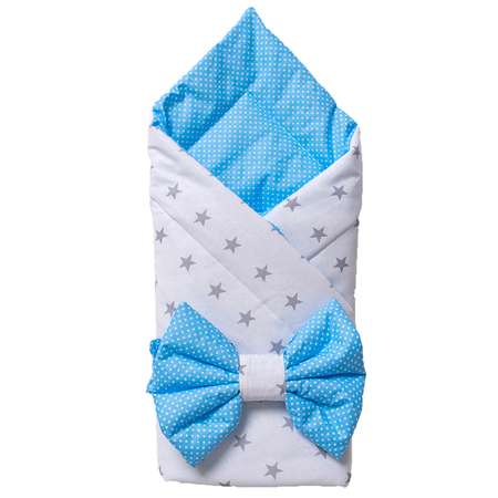 Конверт на выписку Мир Мамы White Blue
