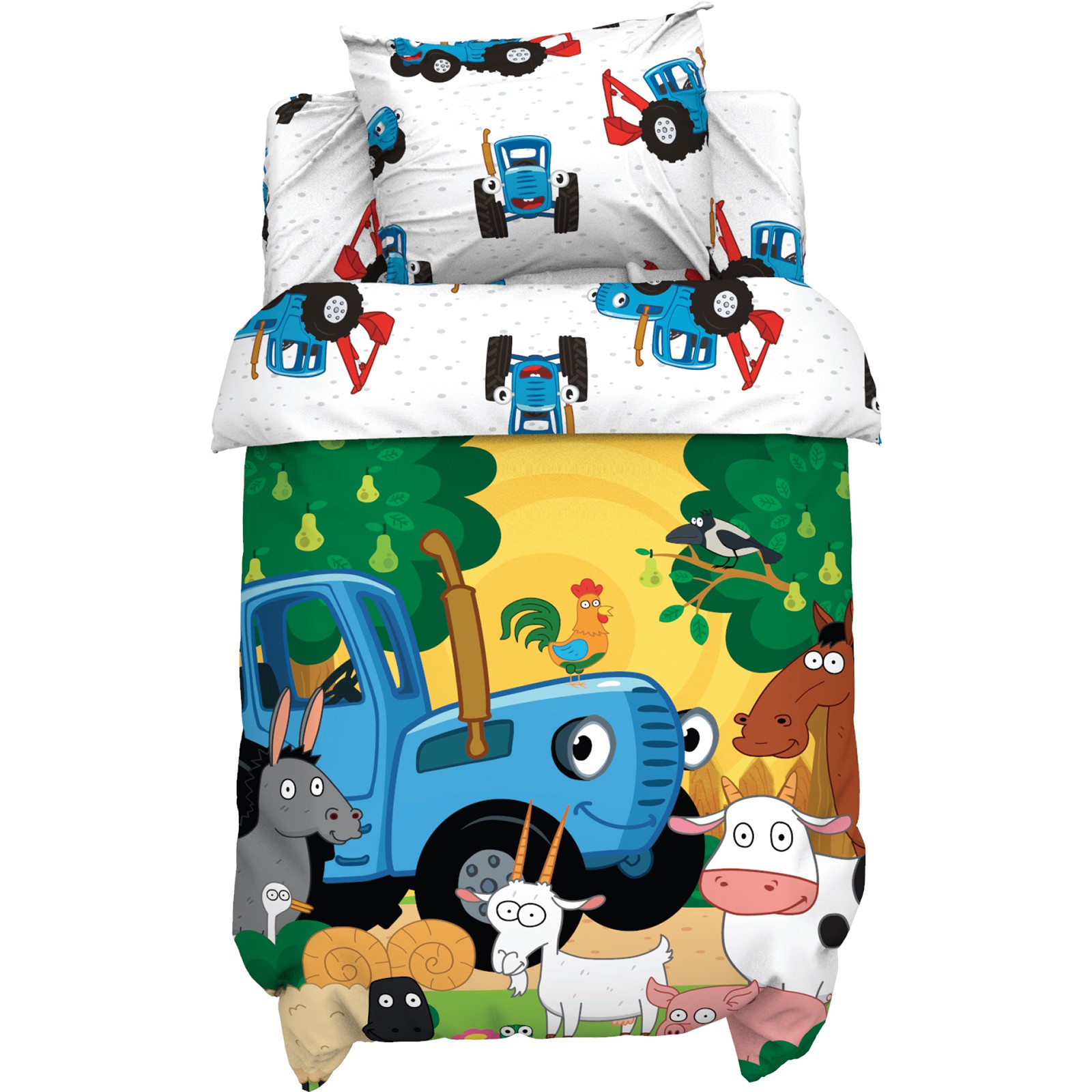 Комплект постельного белья Синий трактор - фото 1