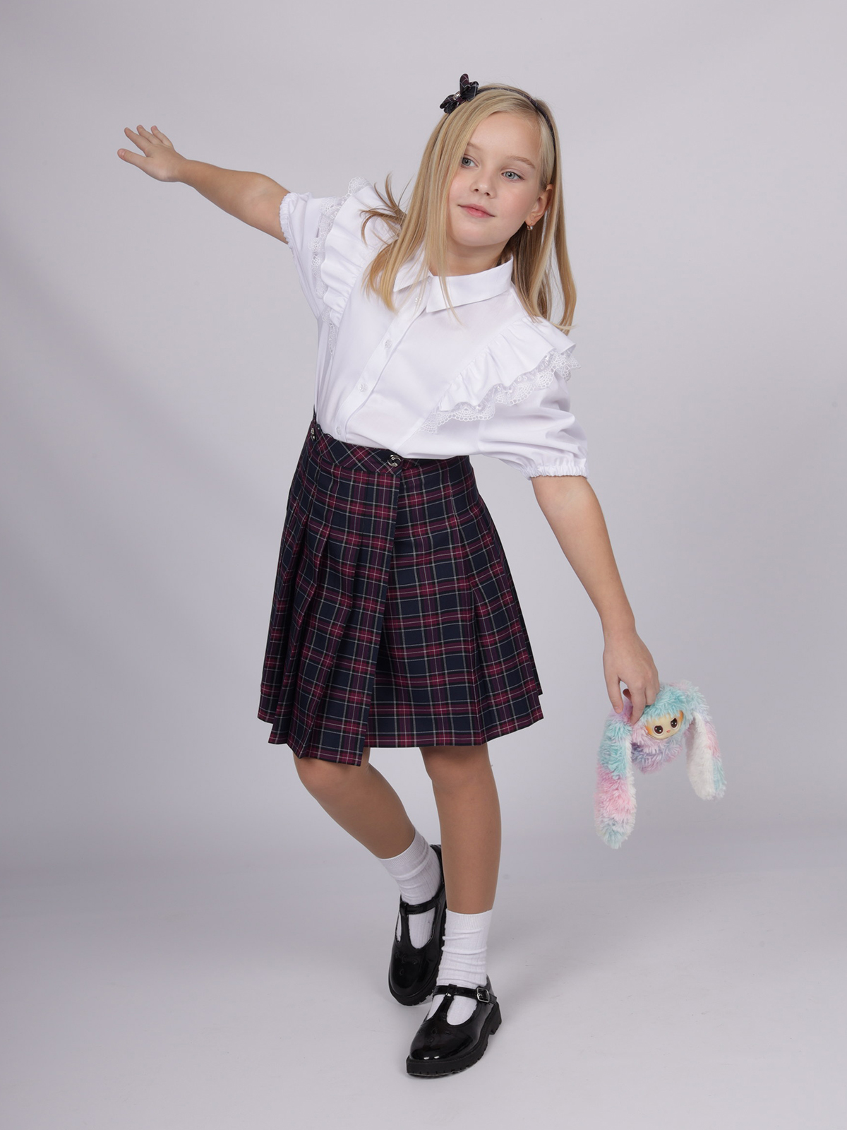 Юбка Sky Lake 2389 Рио комби Виктория синий - фото 4