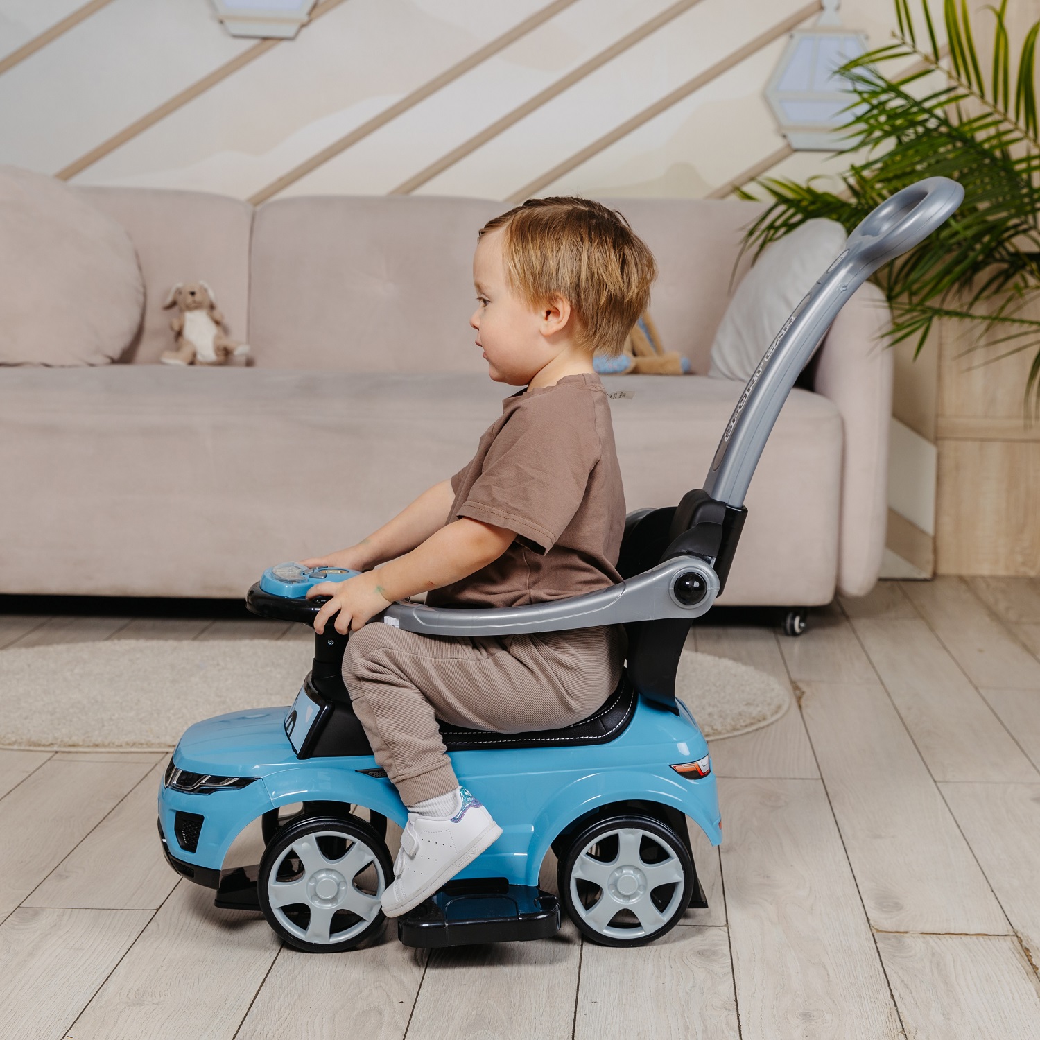 Каталка BabyCare Sport car с ручкой - фото 14