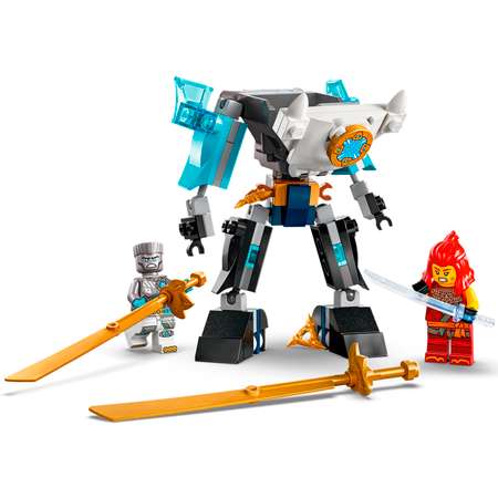 Конструктор LEGO NINJAGO Боевой робот-броня Зейна блочный