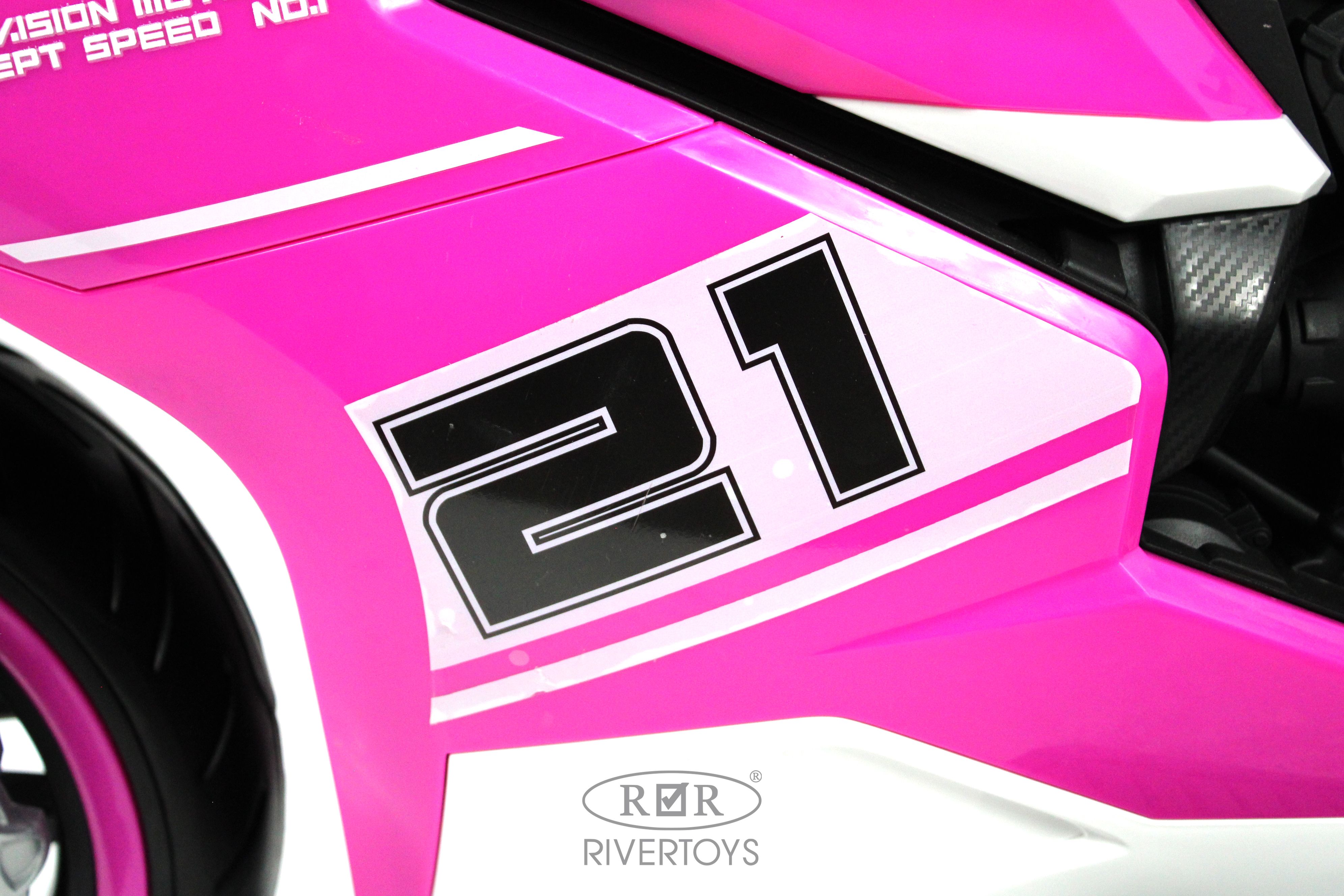 Электромобиль RIVERTOYS C005MC-PINK - фото 11