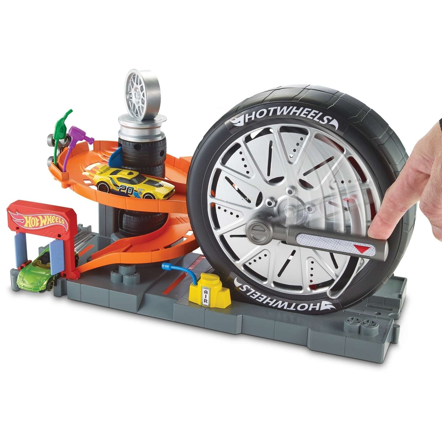 Трек Hot Wheels Магазин вращающейся шины с пусковой установкой FNB15 - фото 10