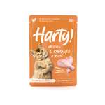 Корм для кошек Harty 85г стерилизованных кусочки с курицей в желе