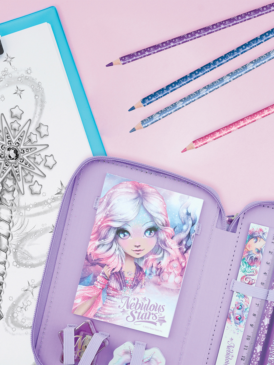 Пенал книжка Nebulous Stars Estrelia (сиреневый) - фото 6