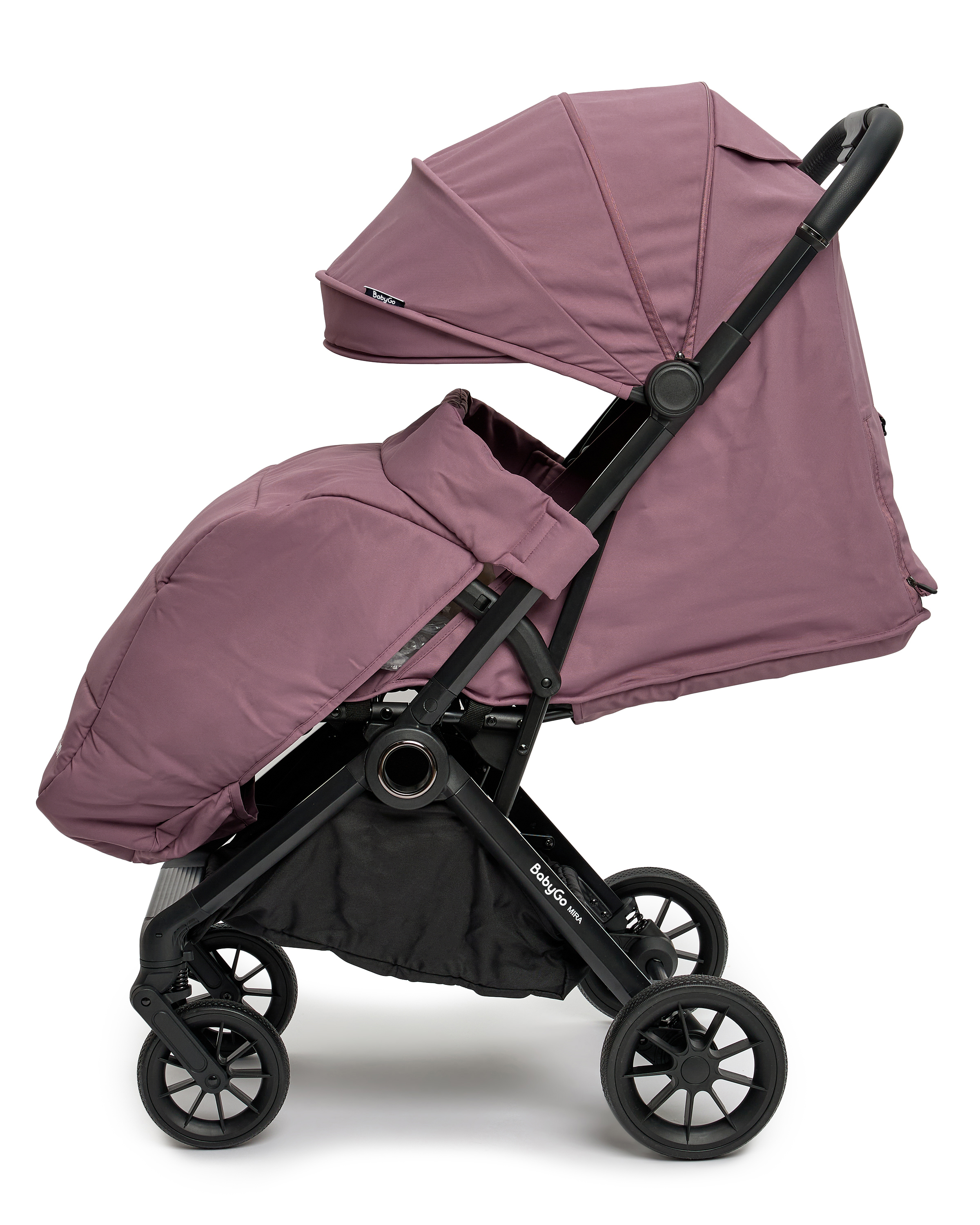 Коляска прогулочная BabyGo Mira New розовый - фото 19