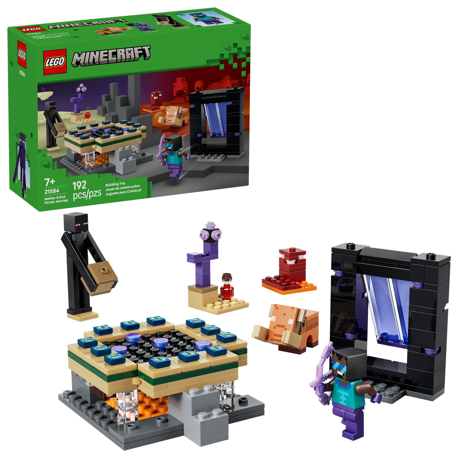 Конструктор LEGO Minecraft Путешествие к порталу Края 192 дет. - фото 1