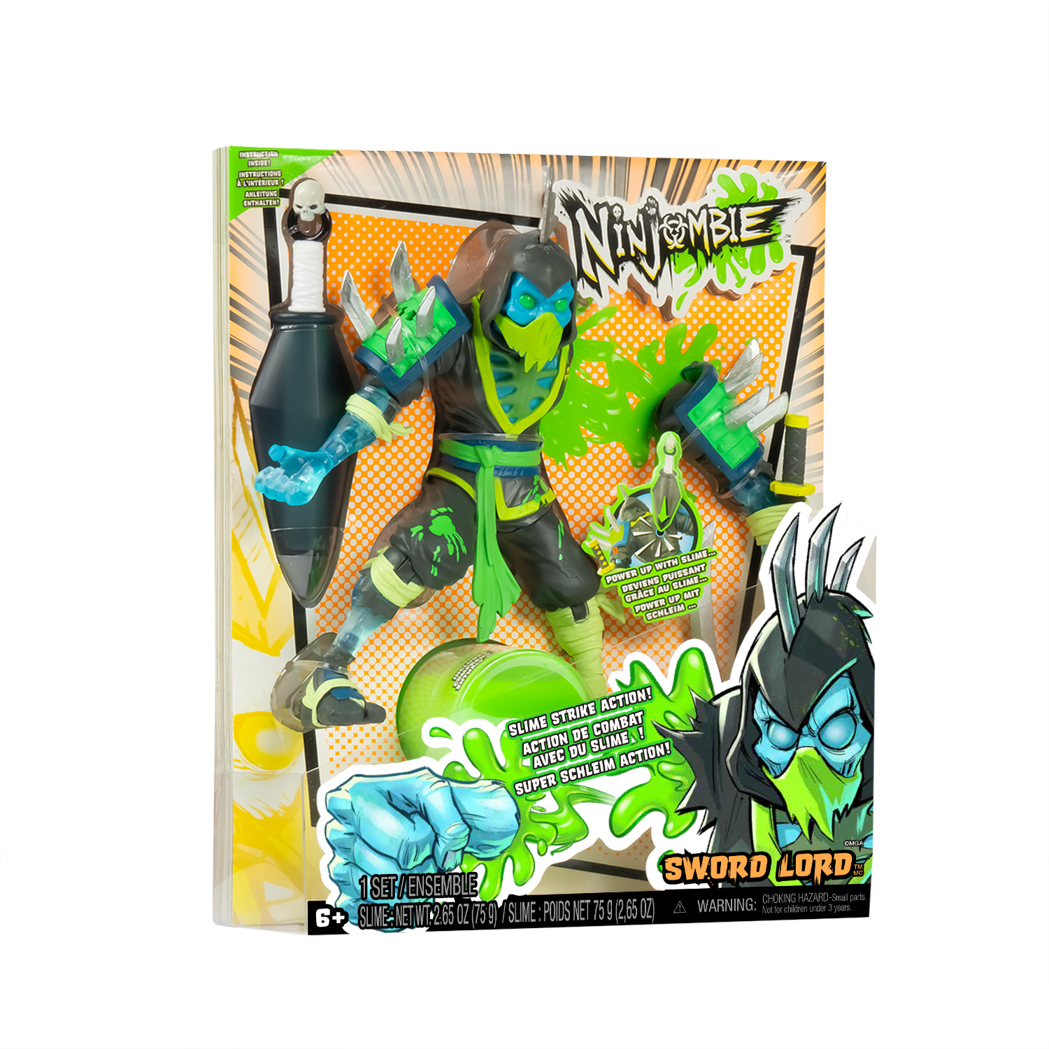 Игровой набор Ninjombie со слаймом Сворд Лорд - фото 5