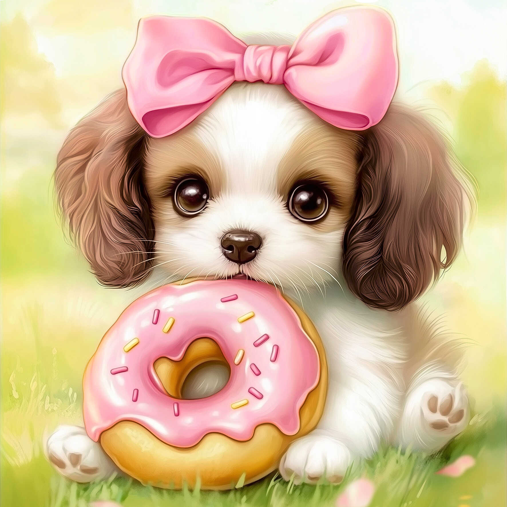 Алмазная мозаика Феникс + Щенок - фото 2