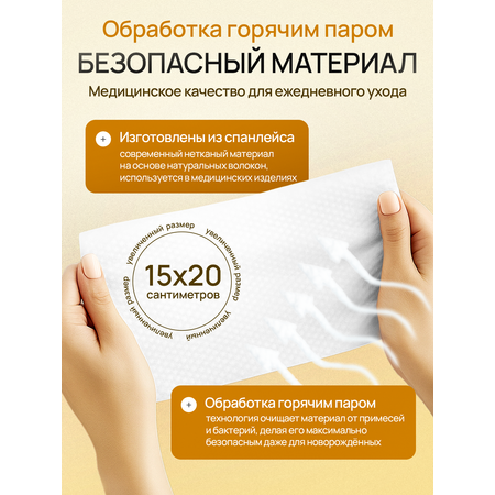 Влажные полотенца Momfy Allergy Comfort 1 упак. 120 шт.