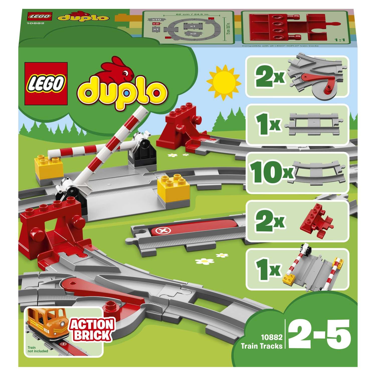 Конструктор LEGO DUPLO Town Рельсы - фото 2