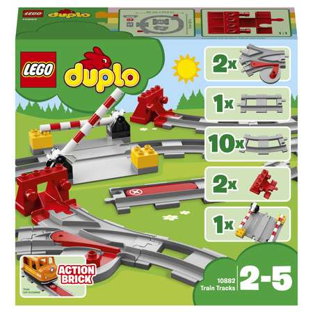 Конструктор LEGO DUPLO Town Рельсы блочный