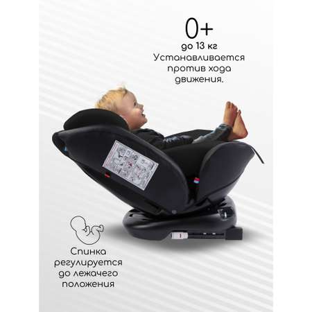 Автокресло Amarobaby Brilliant Isofix 0+/1/2/3 (0-36 кг) черный