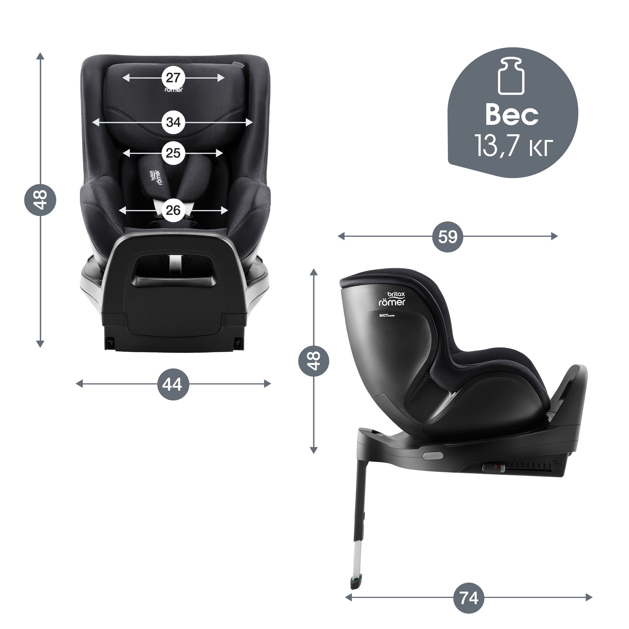 Автокресло Britax Roemer Dualfix PRO Isofix 0+/1 (0-18 кг) - фото 10
