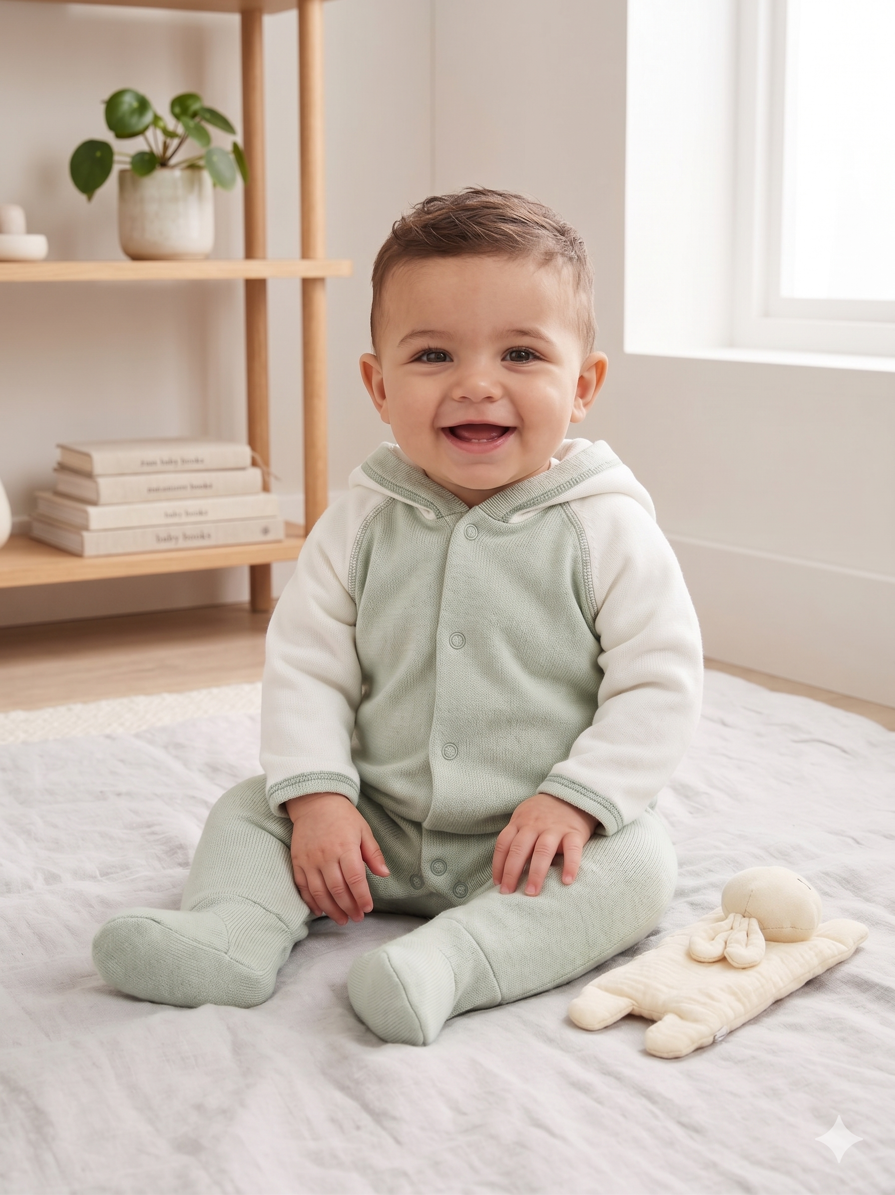 Изображение товара Комбинезон ТРИЯ 68 теплый детский утепленный зимний с капюшоном