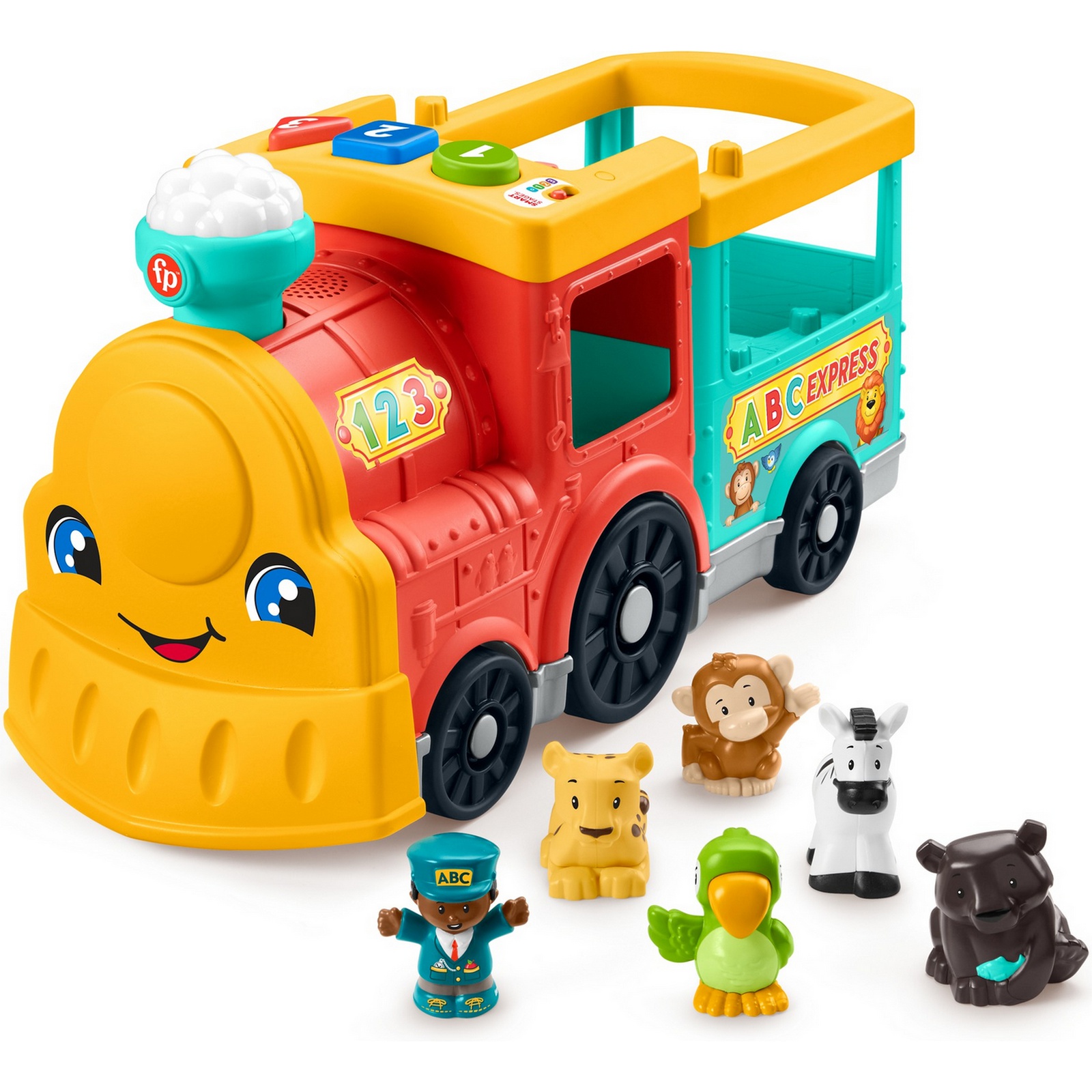 Экскаватор Fisher Price Little People АБВ-экспресс - фото 1