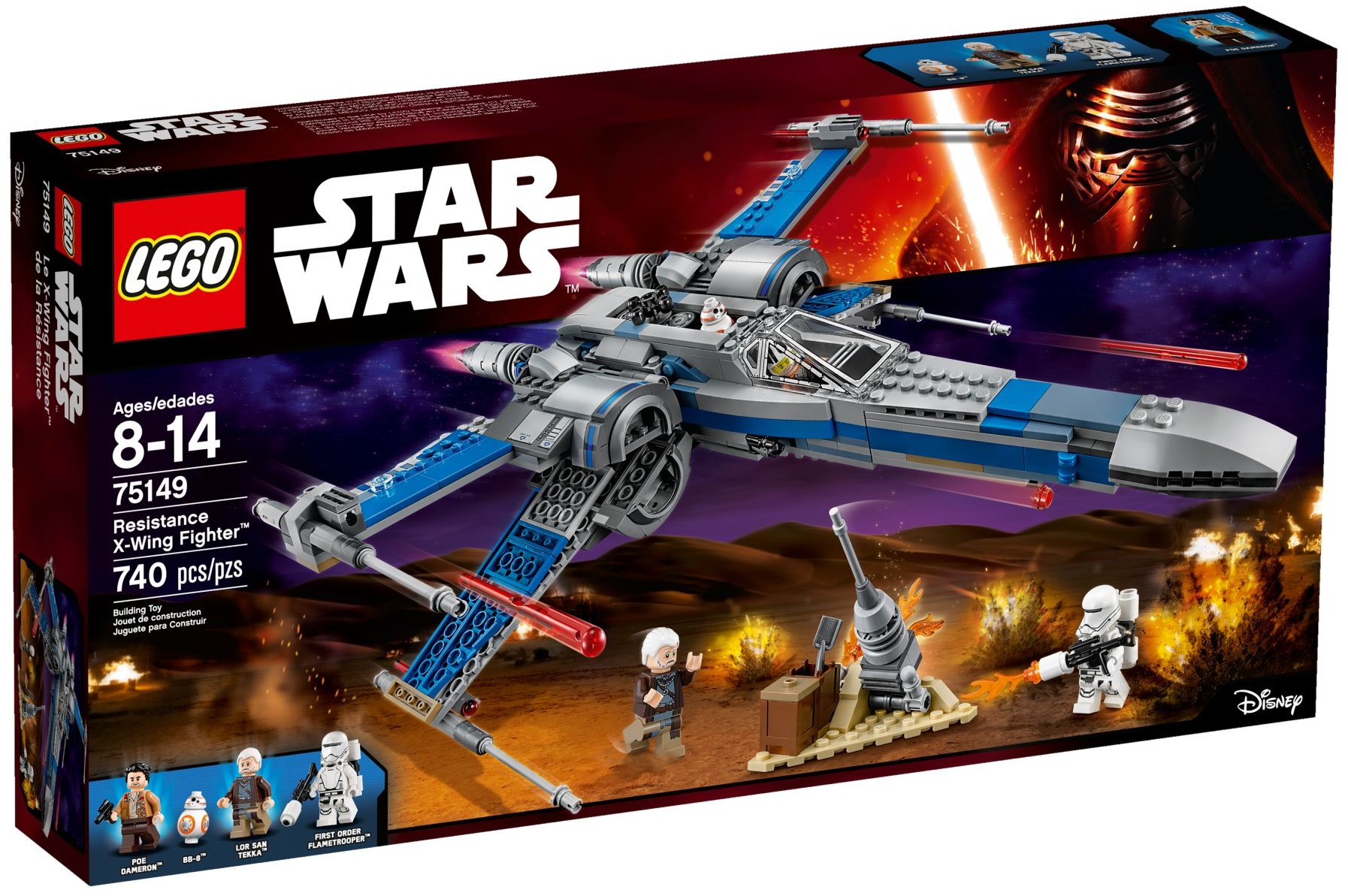 Изображение товара Конструктор LEGO Star Wars Истребитель повстанцев 75149 с минифигурками