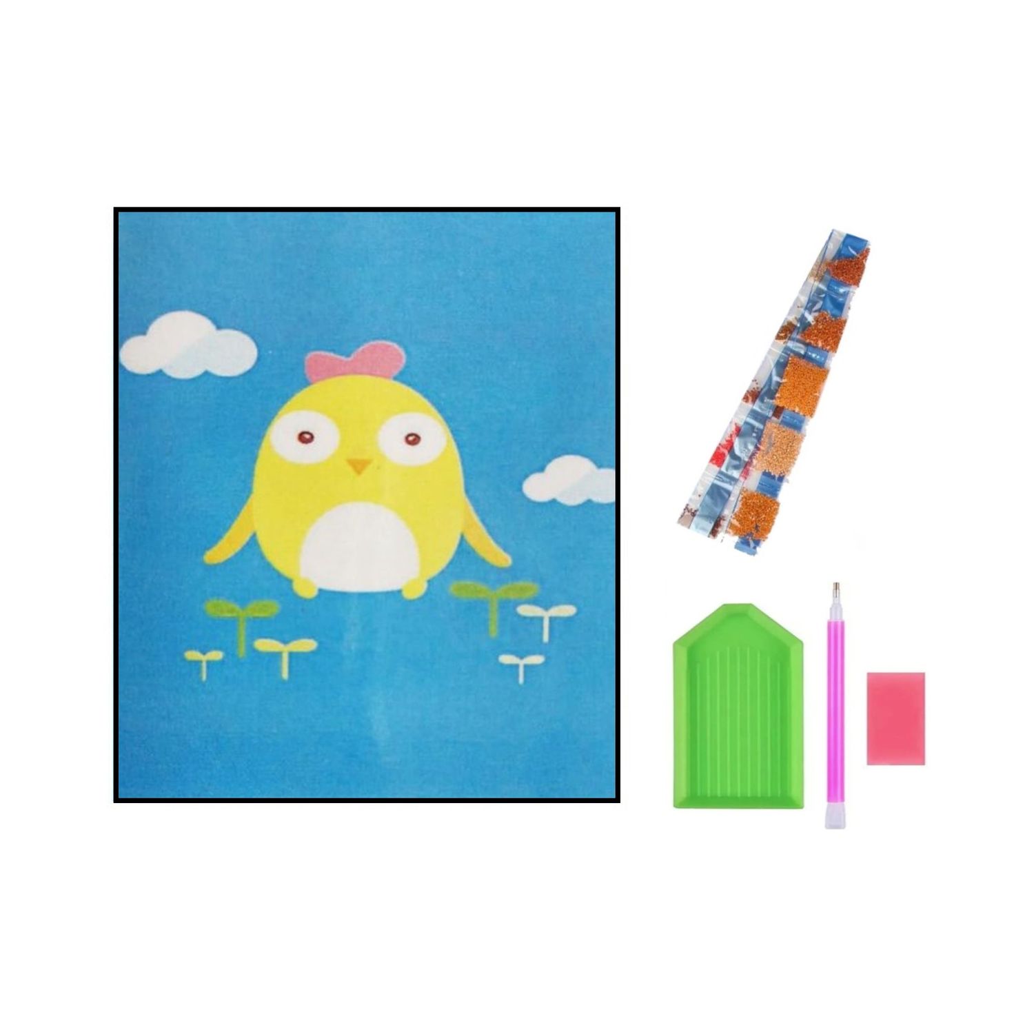 Алмазная мозаика Seichi Цыплёнок - фото 3