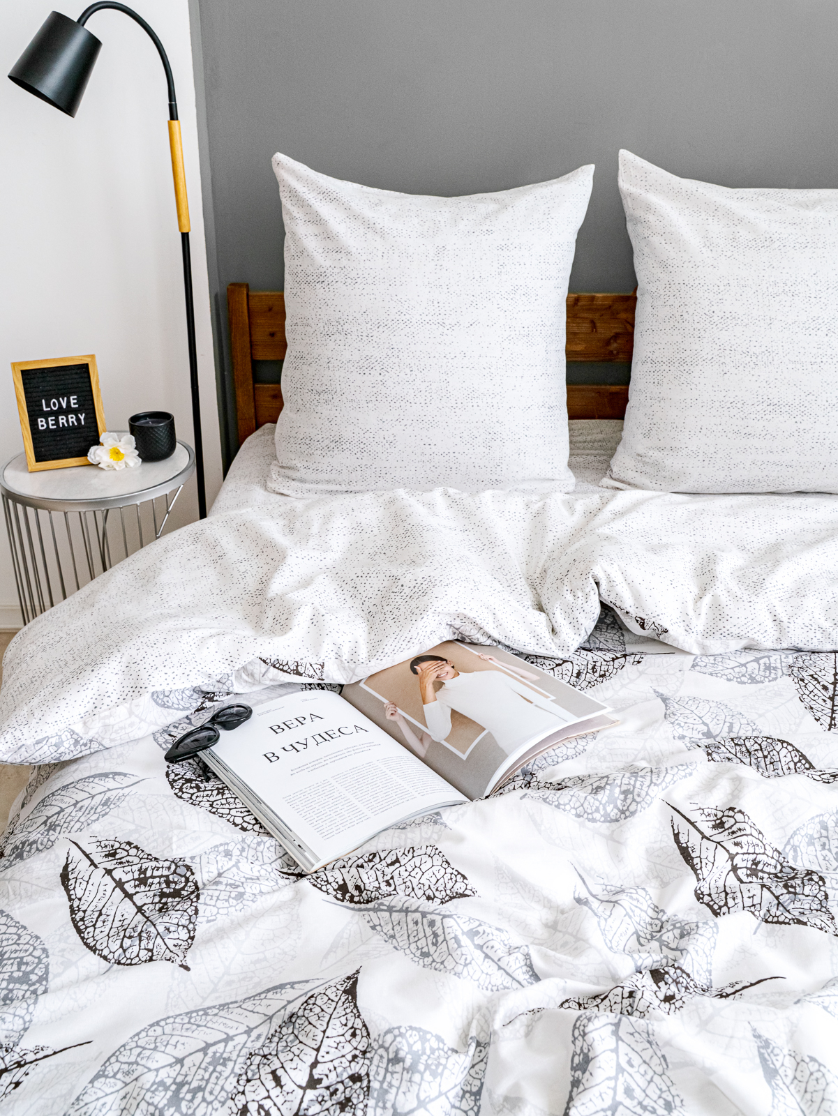 Комплект постельного белья LOVEBERRY Гербарий евро 4 предм. - фото 10