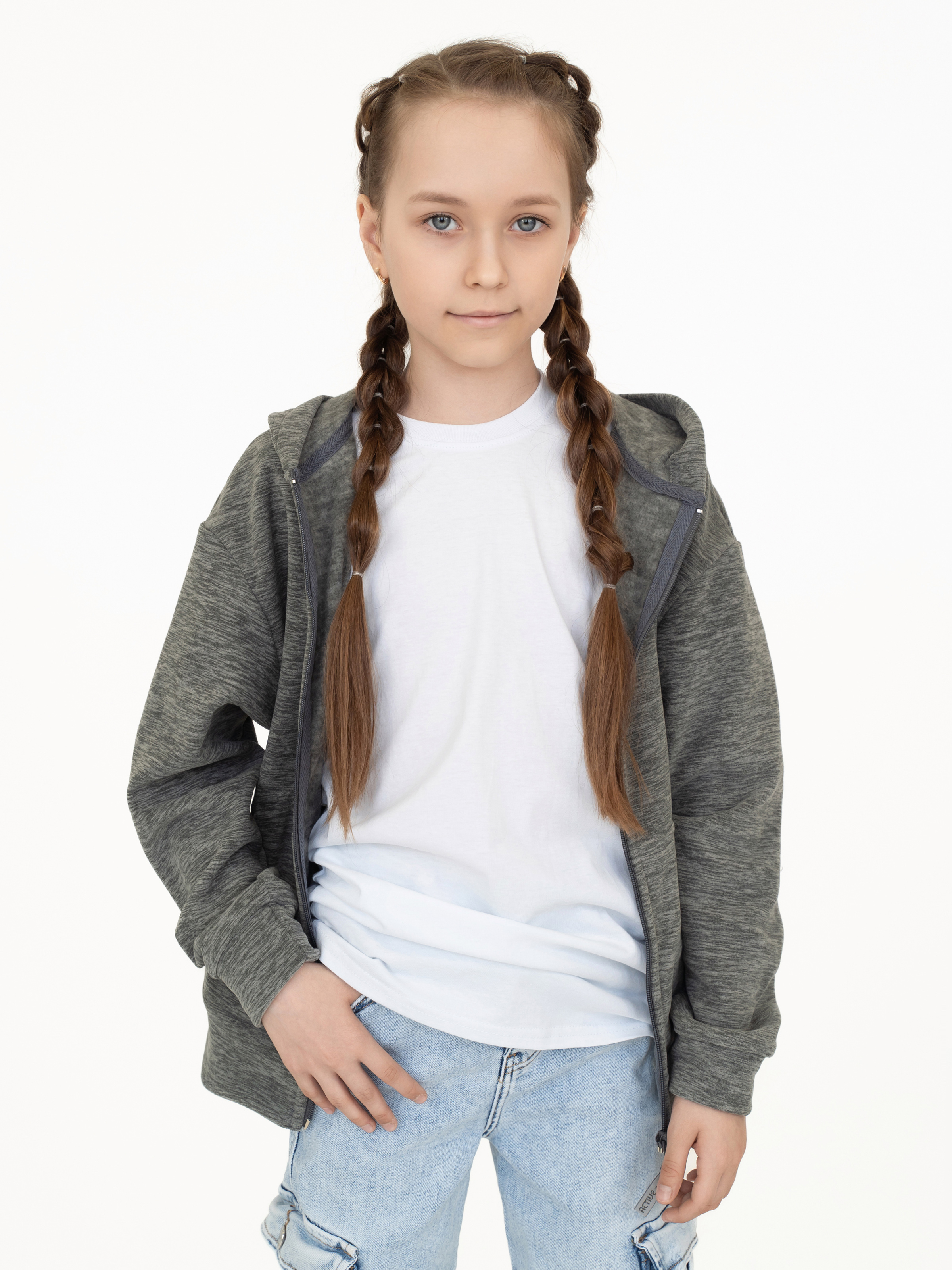 Толстовка Утенок 601кт серый - фото 32