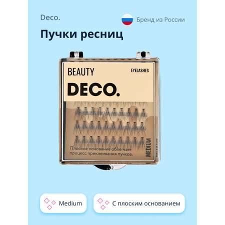 Пучки ресниц DECO. с плоским основанием medium
