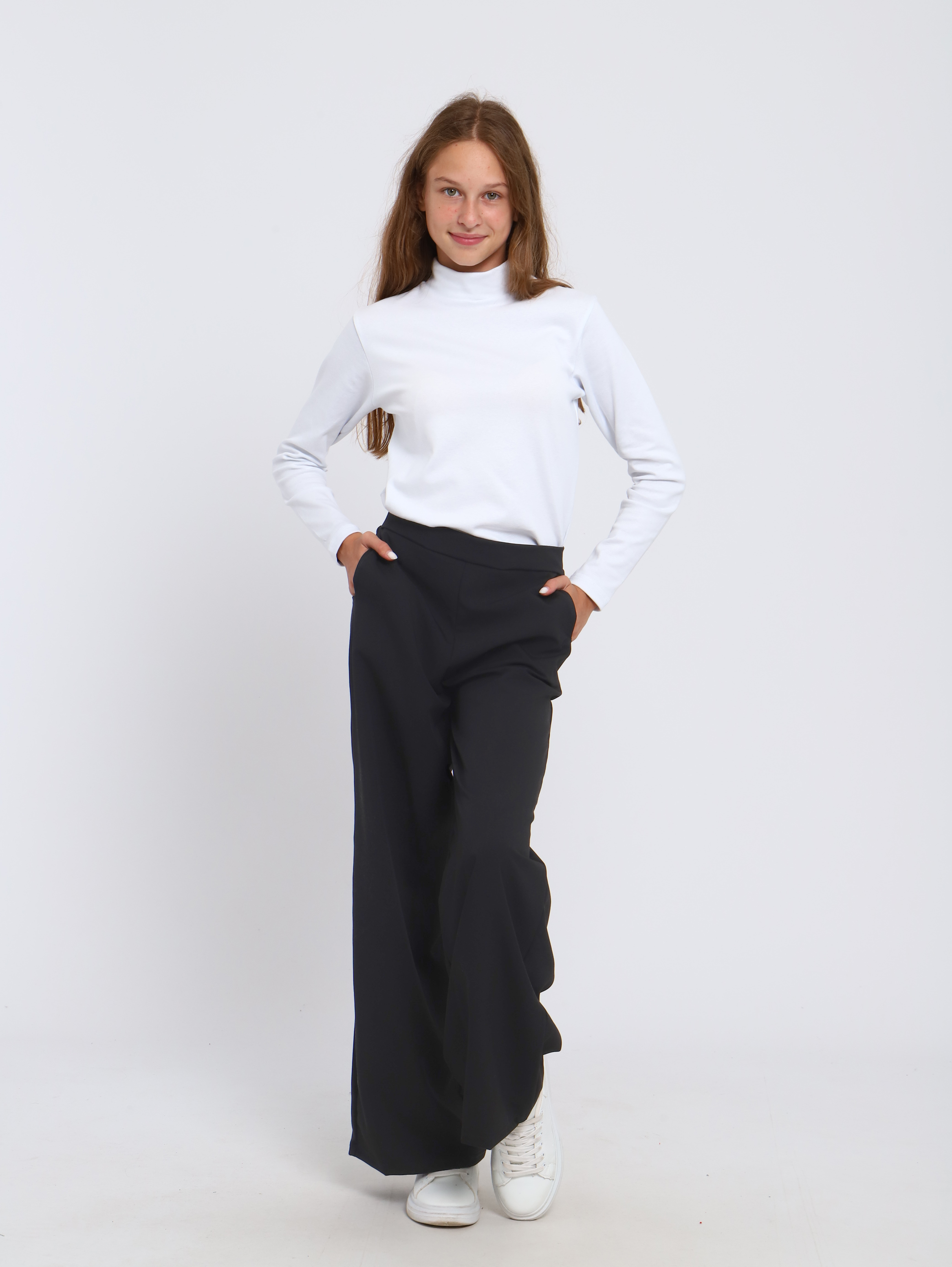 Брюки ЛАДОШКИ Брюки Алиса черный - фото 9