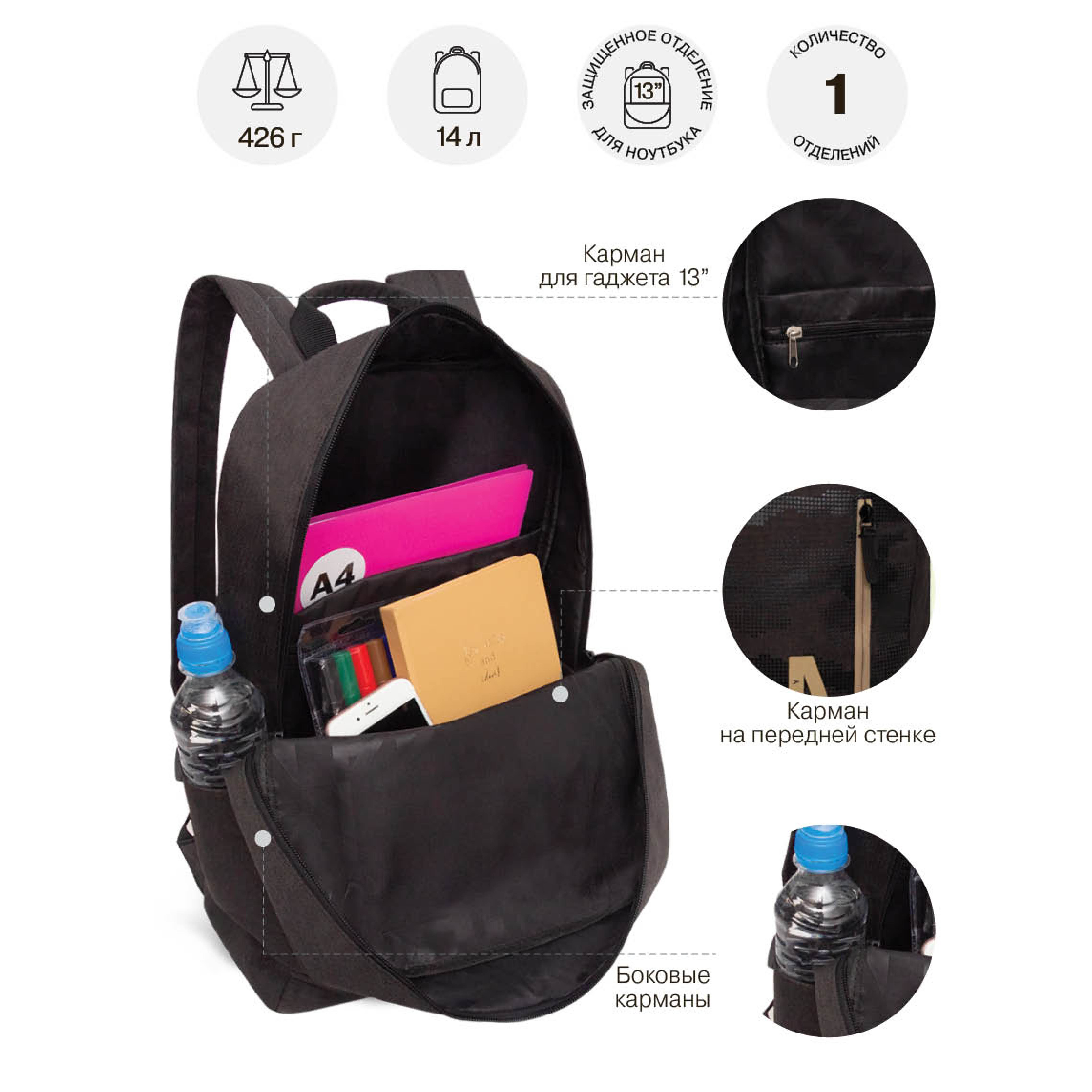 Рюкзак Grizzly для мальчика - фото 6