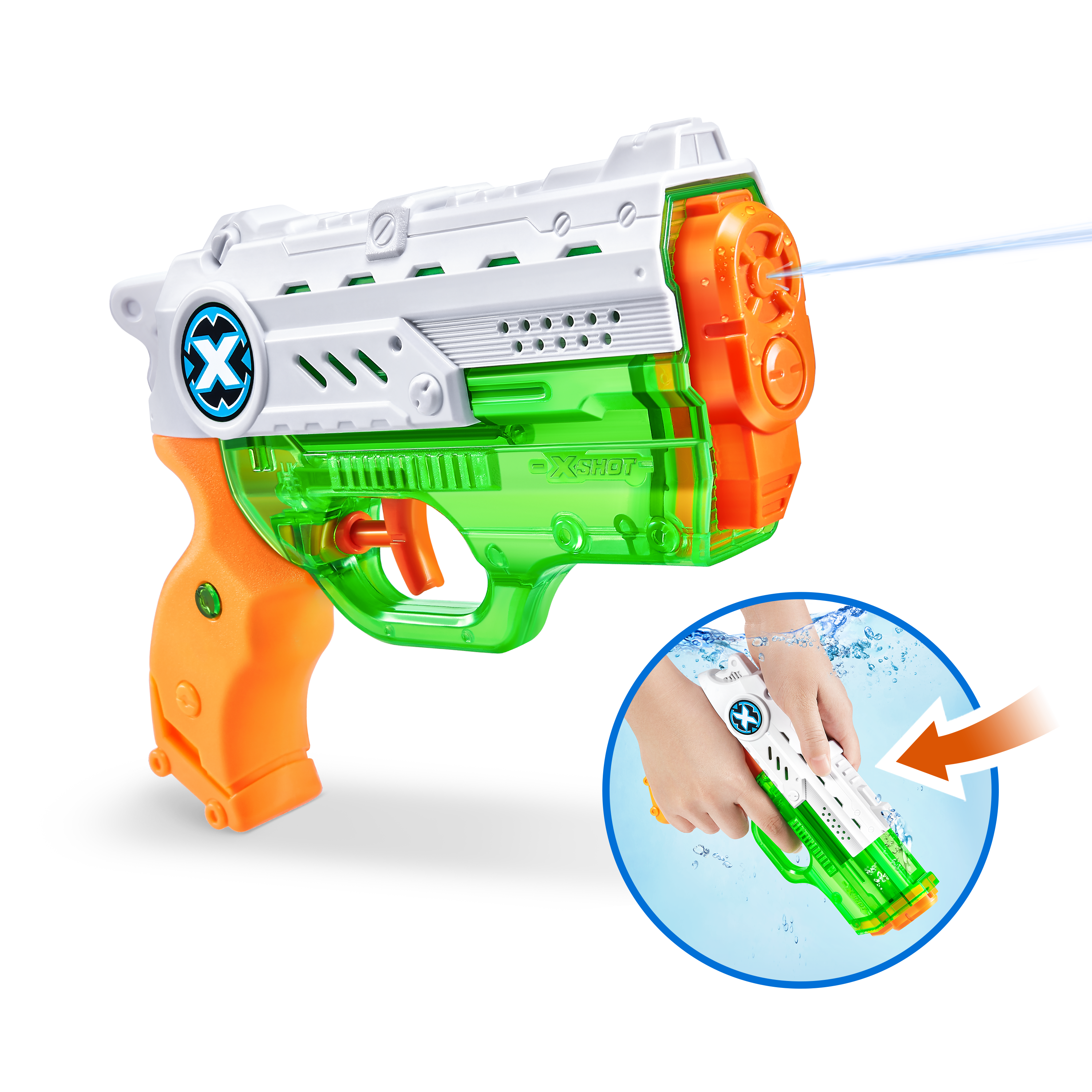 Бластер водный Zuru XSHOT  Fast Fill Water Фаст Филл Нано - фото 6