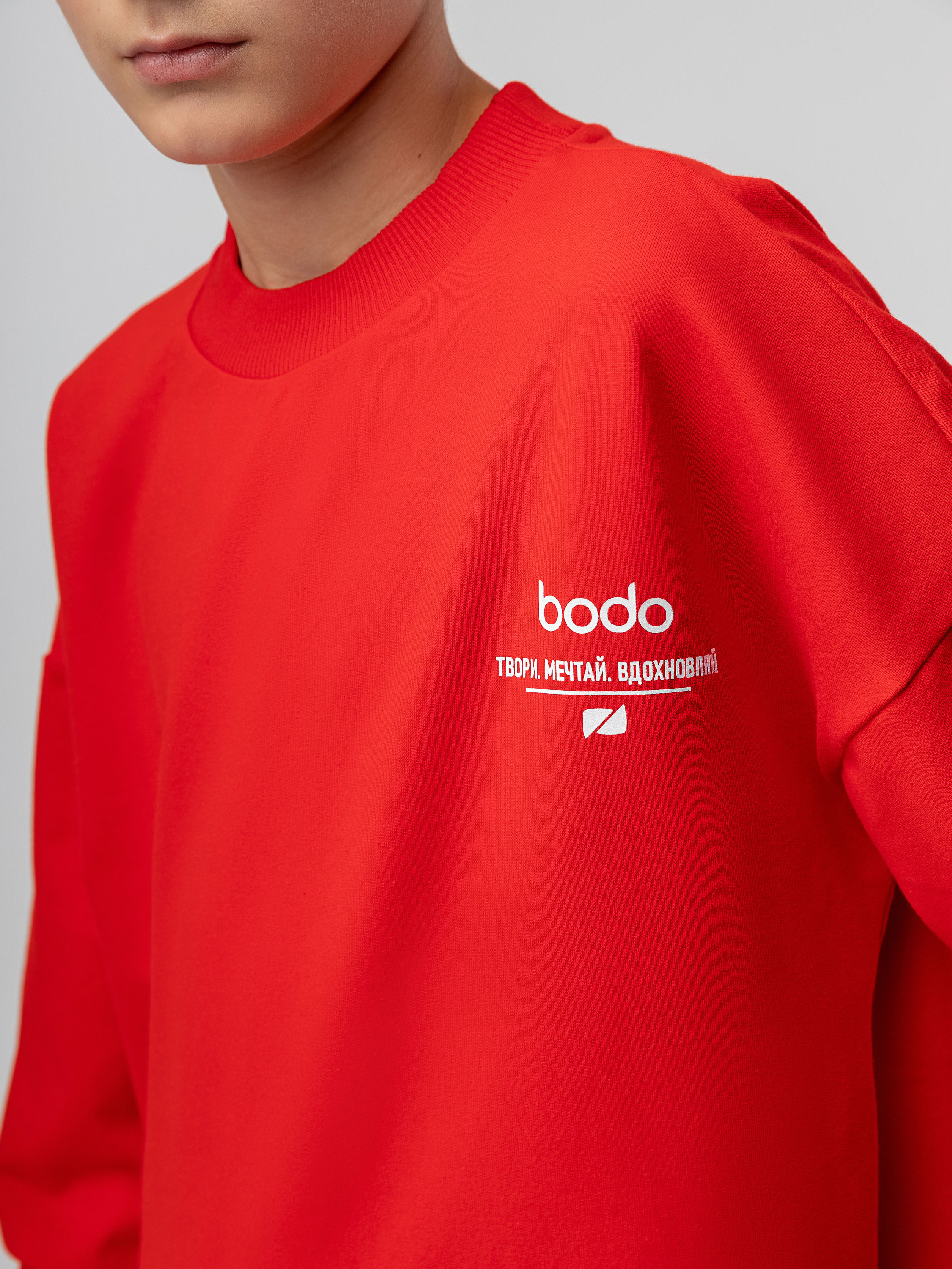 Свитшот Bodo 42-25U_красный - фото 4