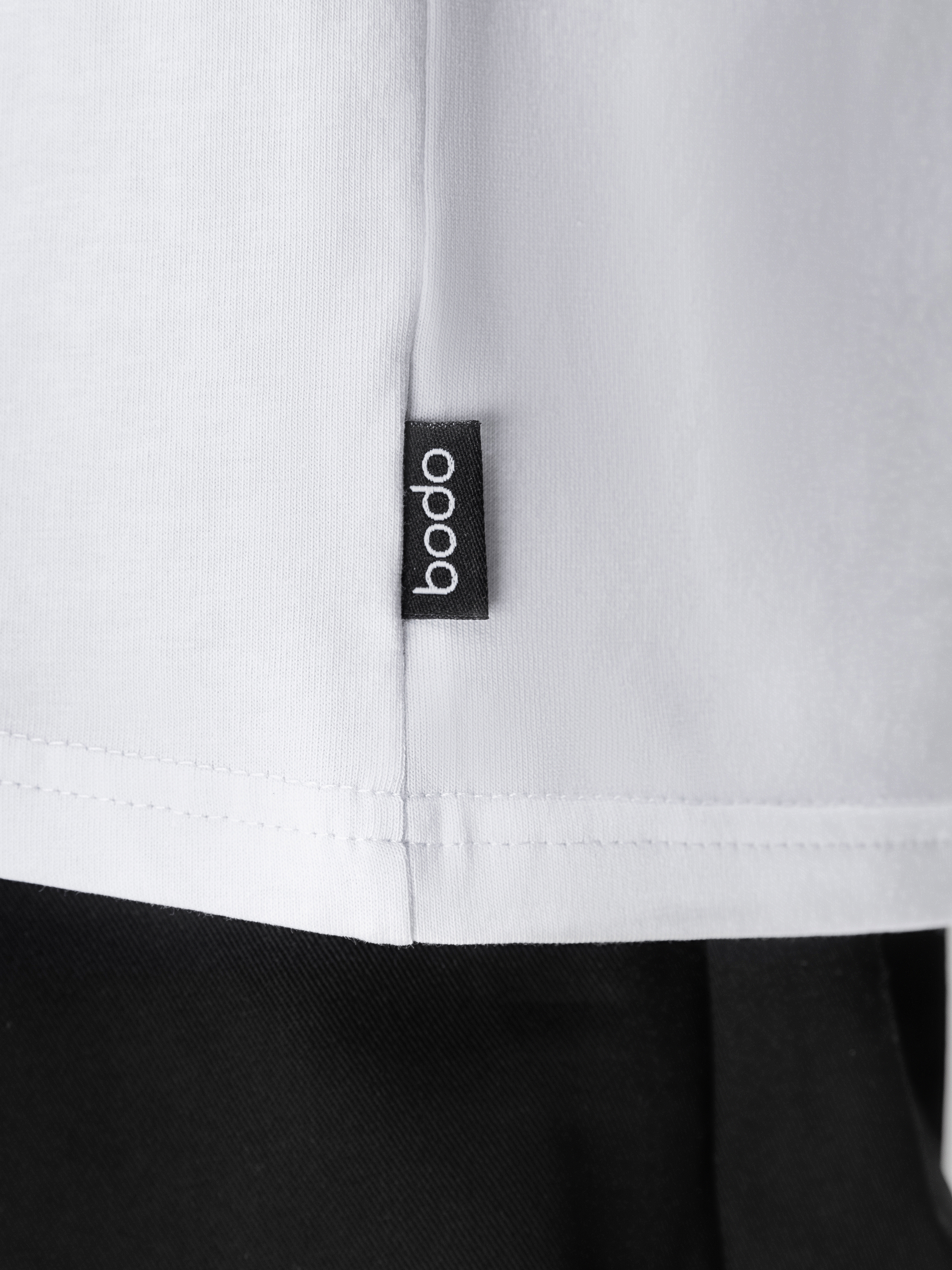 Футболка Bodo 4-435MU_белый (салатовый) - фото 6